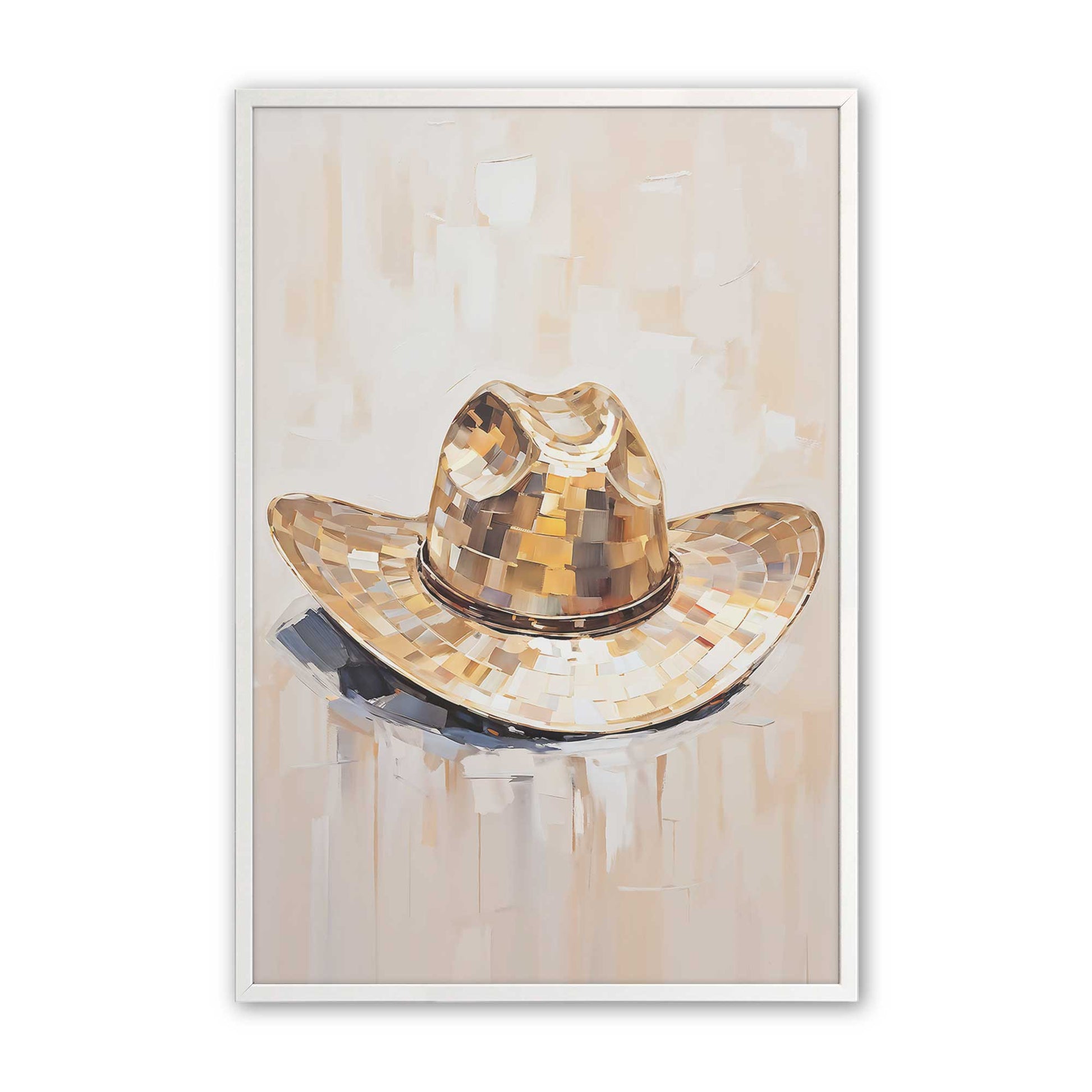[Color:Opaque White], Picture of art in a Opaque White frame