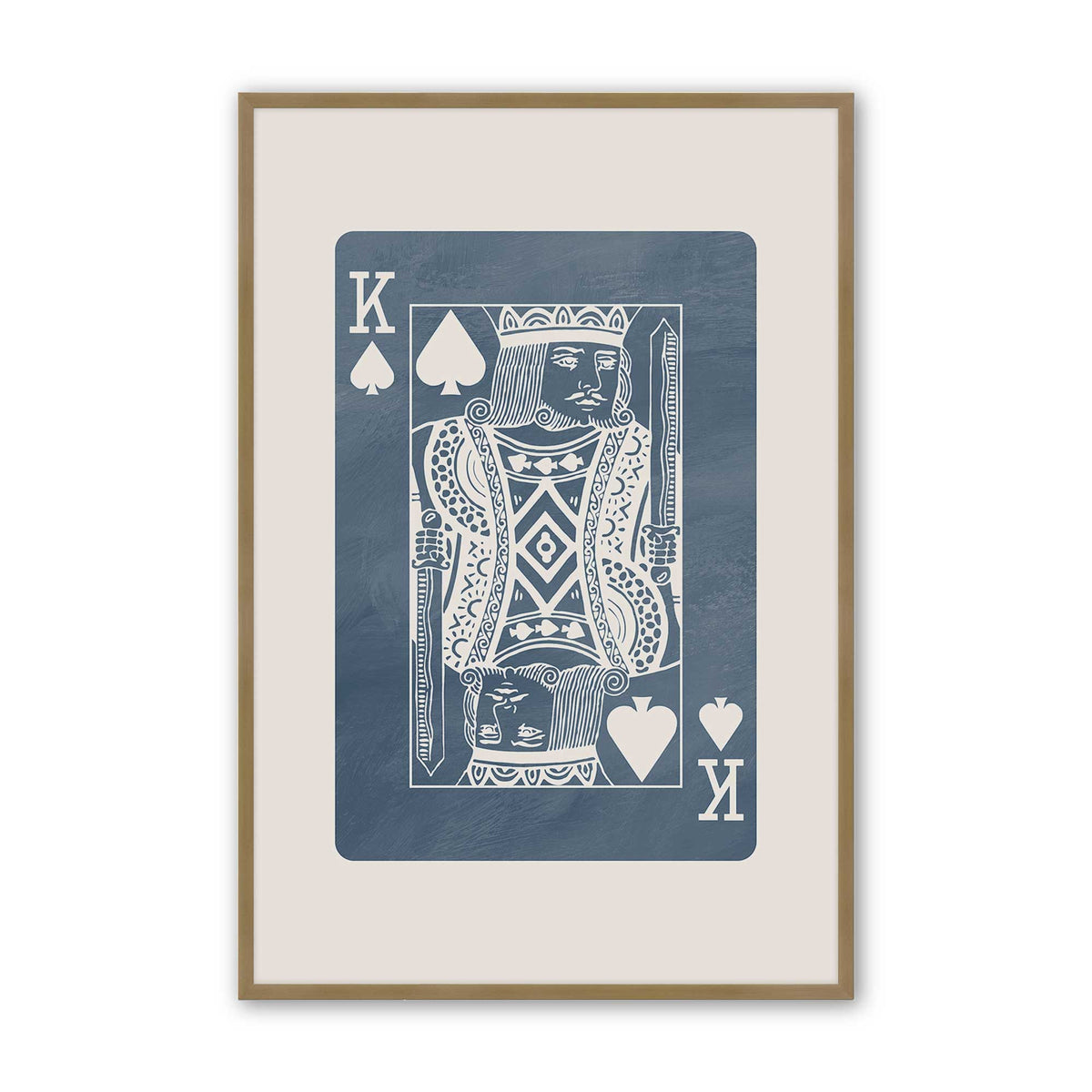 [Color:Brushed Gold], Picture of art in a Brushed Gold frame
