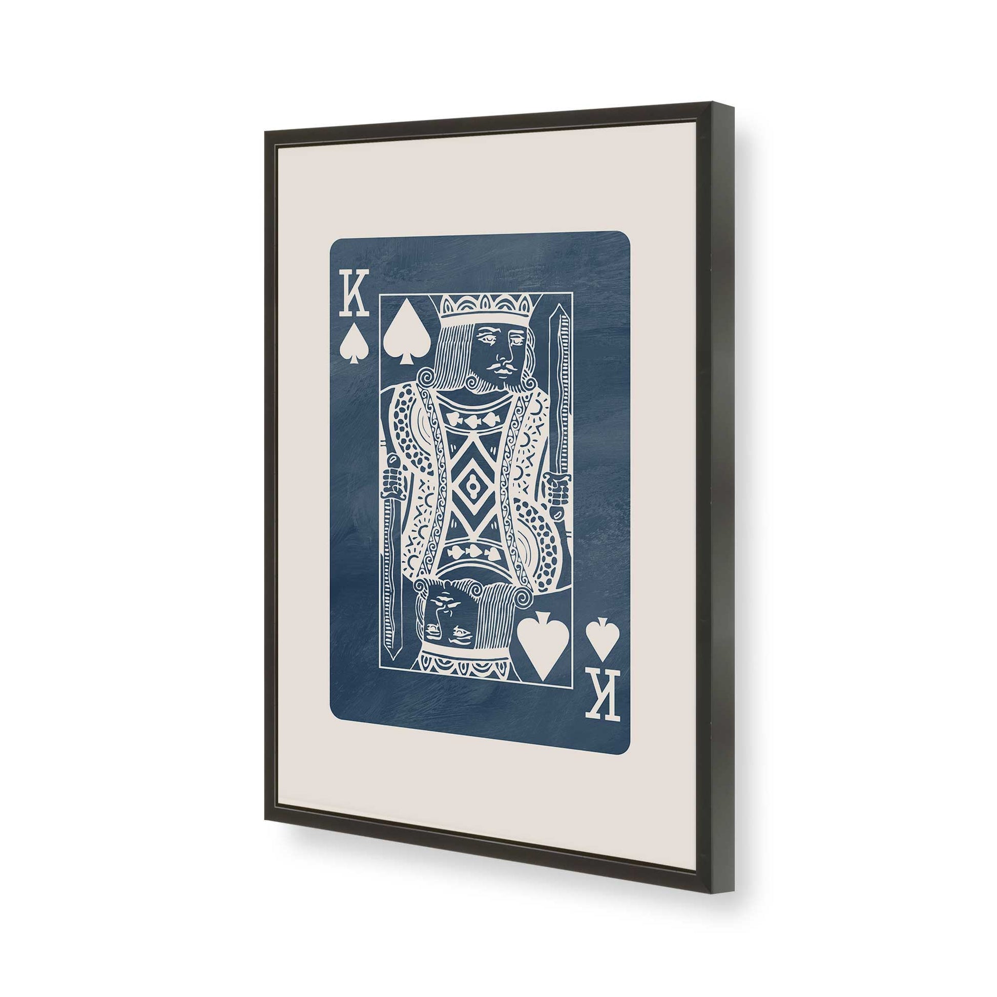 [Color:Satin Black], Picture of art in a Satin Black frame of the corner