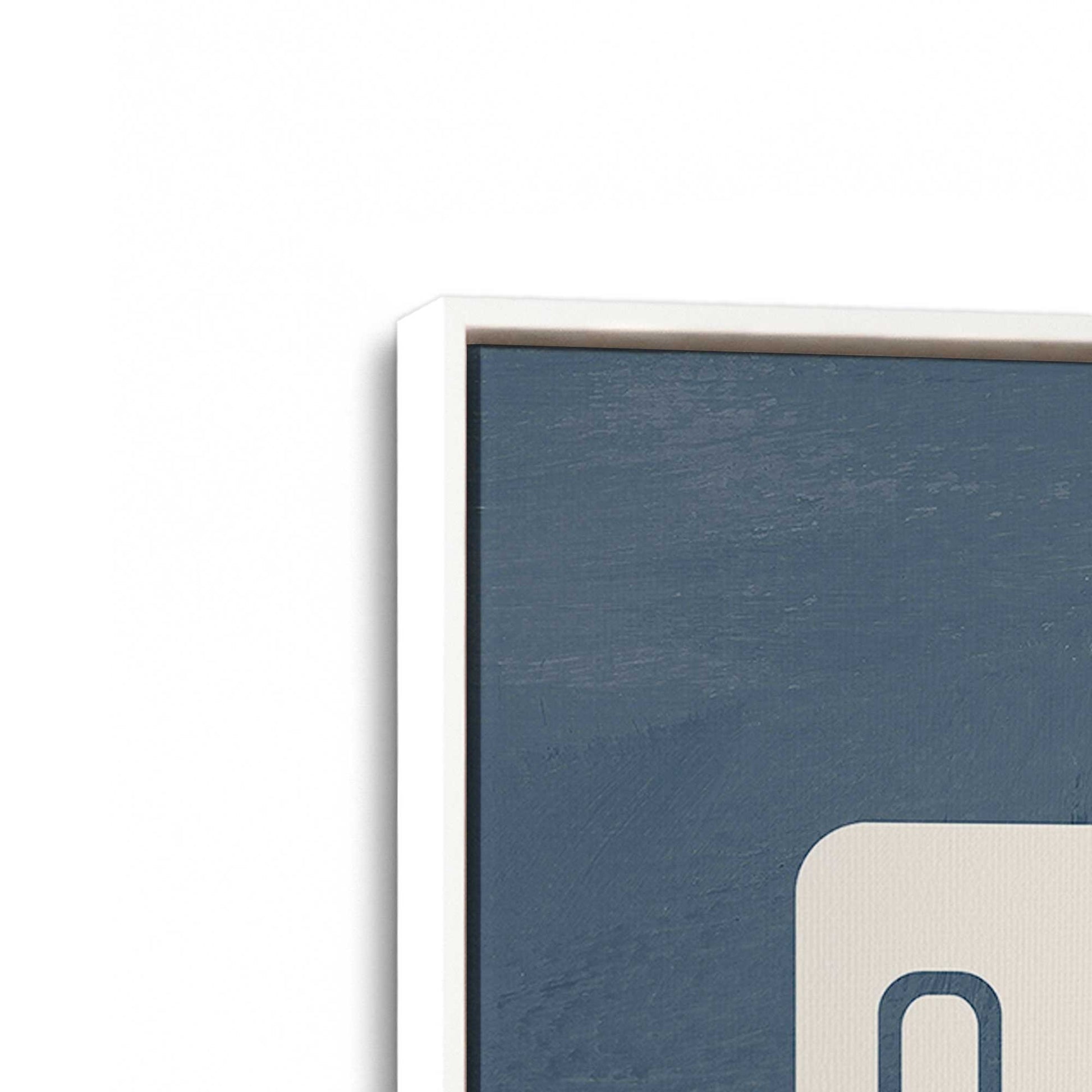 [Color:Opaque White], Picture of art in a White frame at an angle