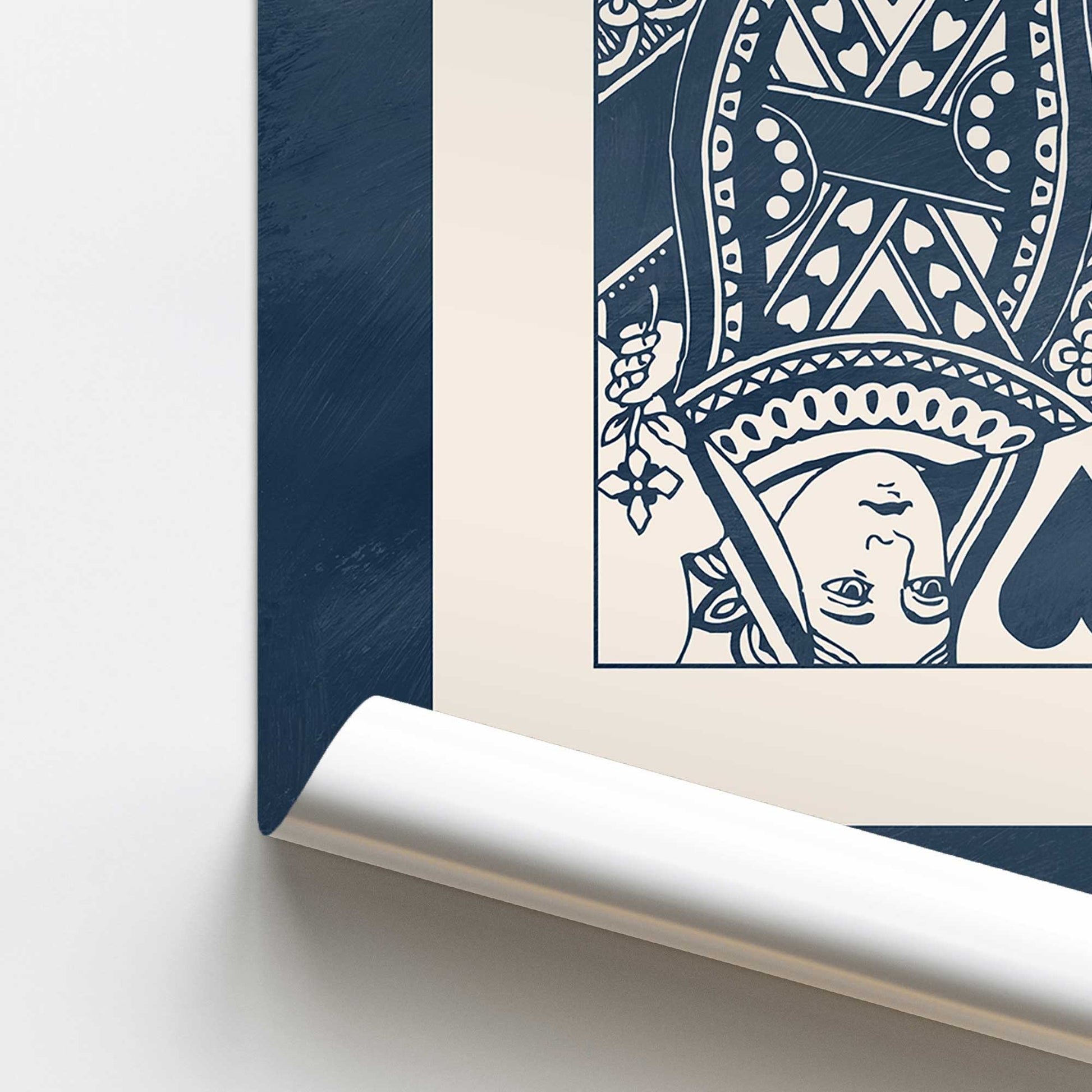[color:Rolled Print], Picture of close up of art