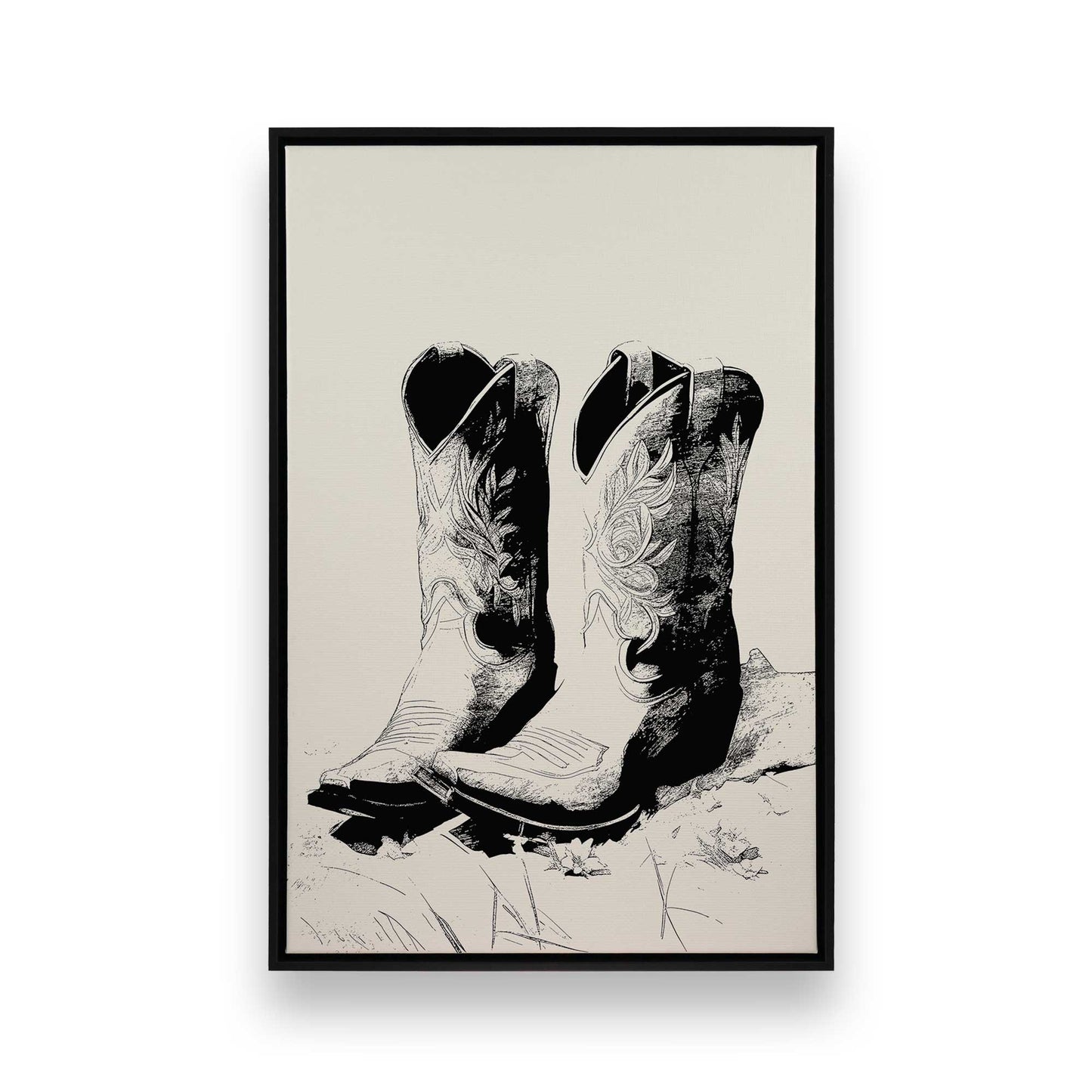 [Color:Satin Black], Picture of art in a Satin Black frame