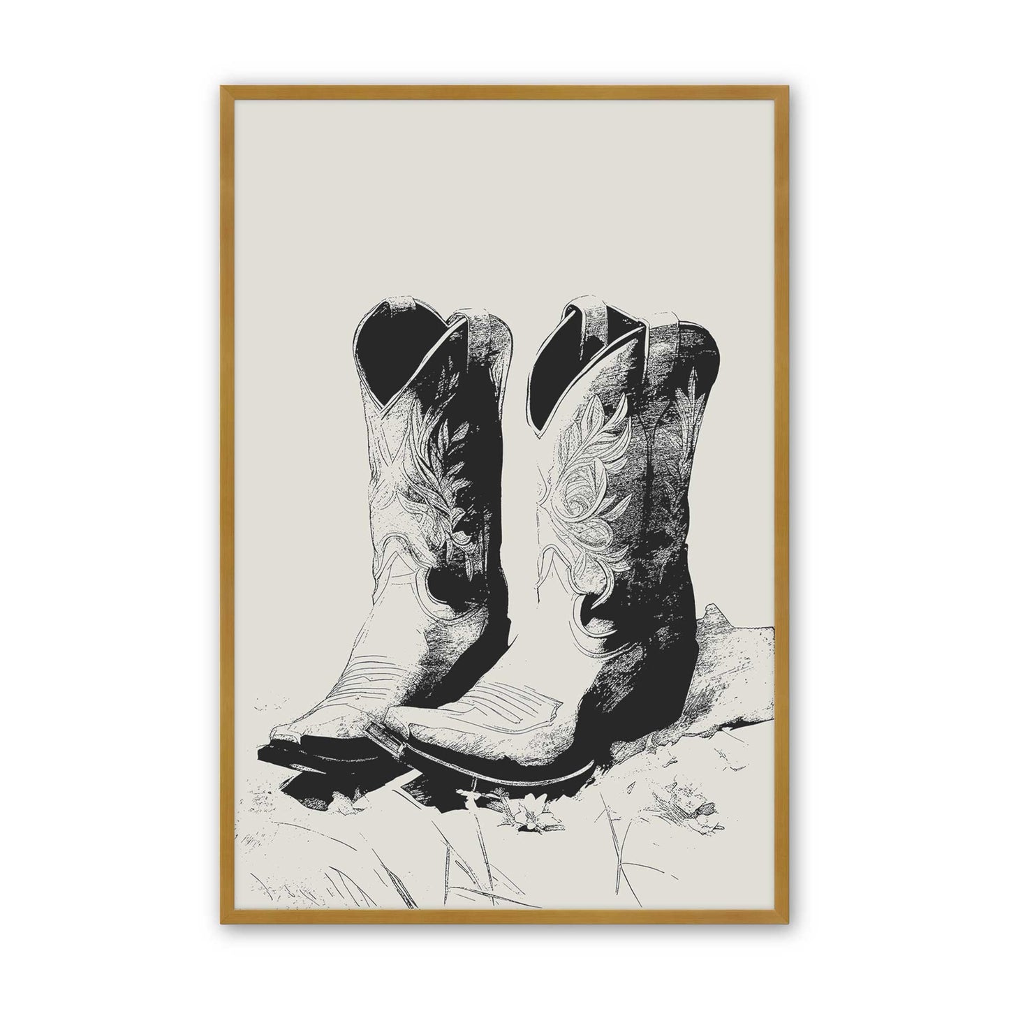 [Color:Polished Gold], Picture of art in a Polished Gold frame