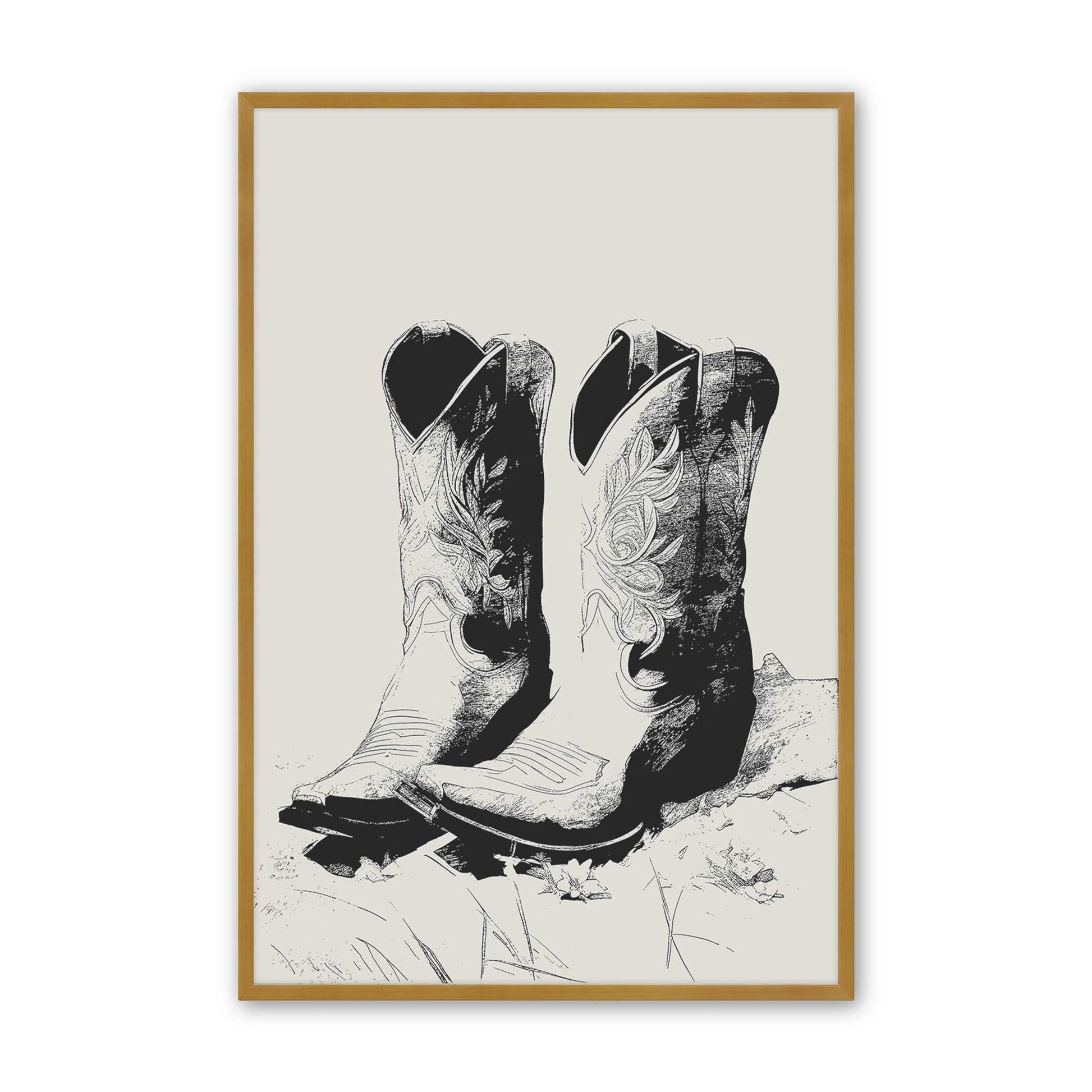 [Color:Polished Gold], Picture of art in a Polished Gold frame