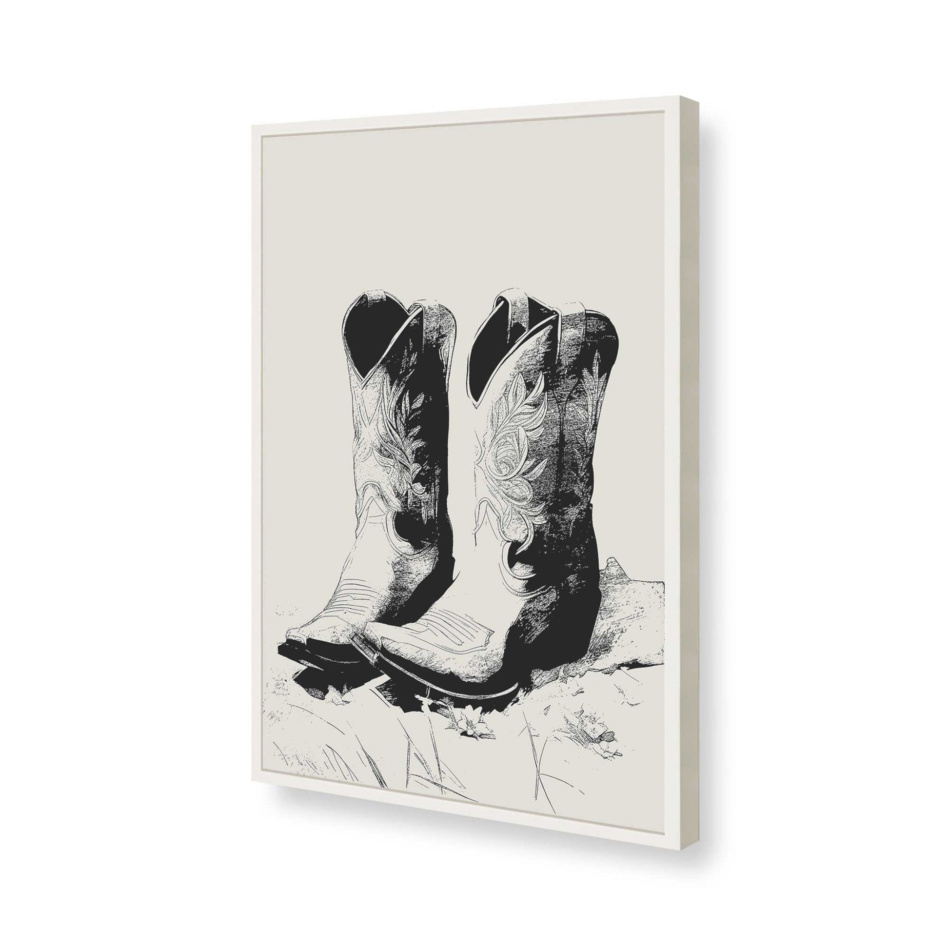 [Color:Opaque White], Picture of art in a Opaque White frame of the corner