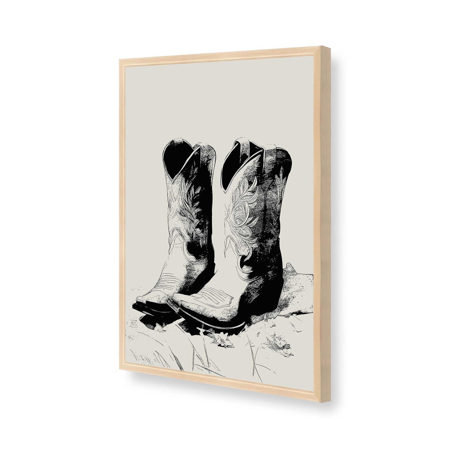 [Color:Raw Maple], Picture of art in a Raw Maple frame of the corner