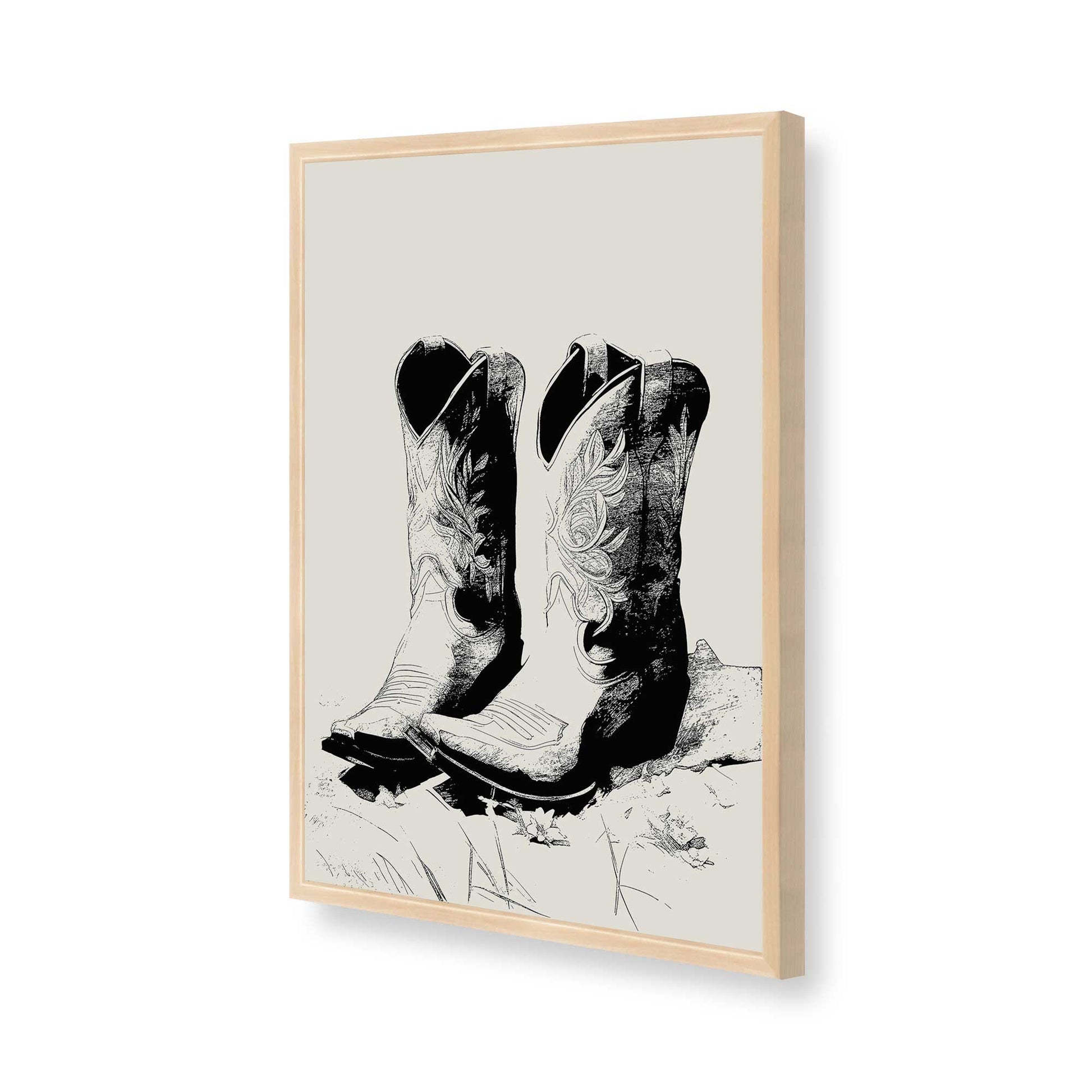 [Color:Raw Maple], Picture of art in a Raw Maple frame of the corner