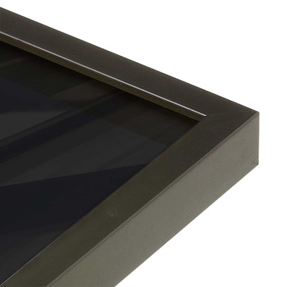 [Color:Satin Black], Picture of art in a Satin Black frame at an angle