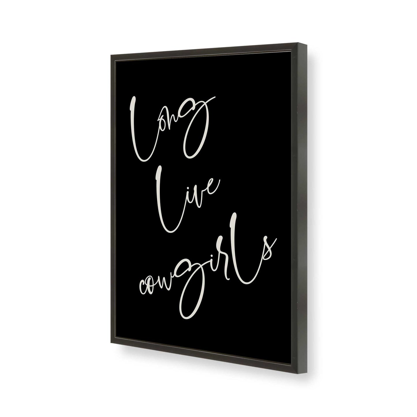 [Color:Satin Black], Picture of art in a Satin Black frame of the corner
