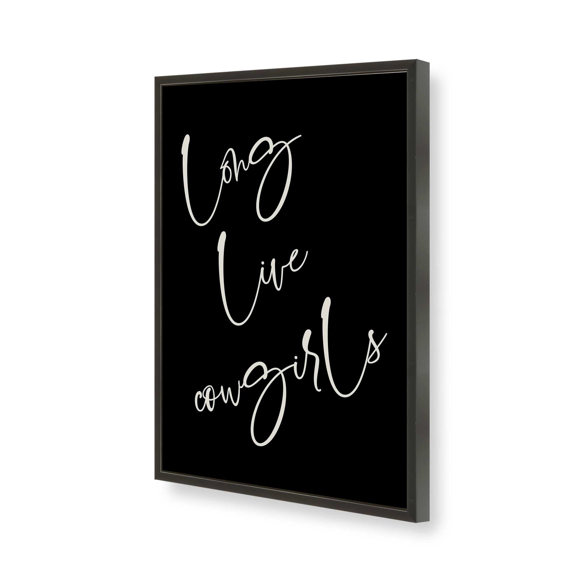 [Color:Satin Black], Picture of art in a Satin Black frame of the corner
