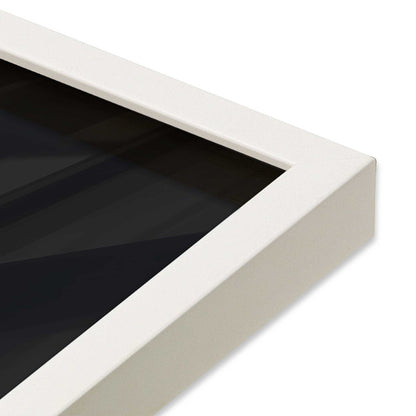 [Color:Opaque White], Picture of art in a Opaque White frame at an angle