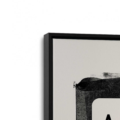 [Color:Satin Black], Picture of art in a Satin Black frame at an angle