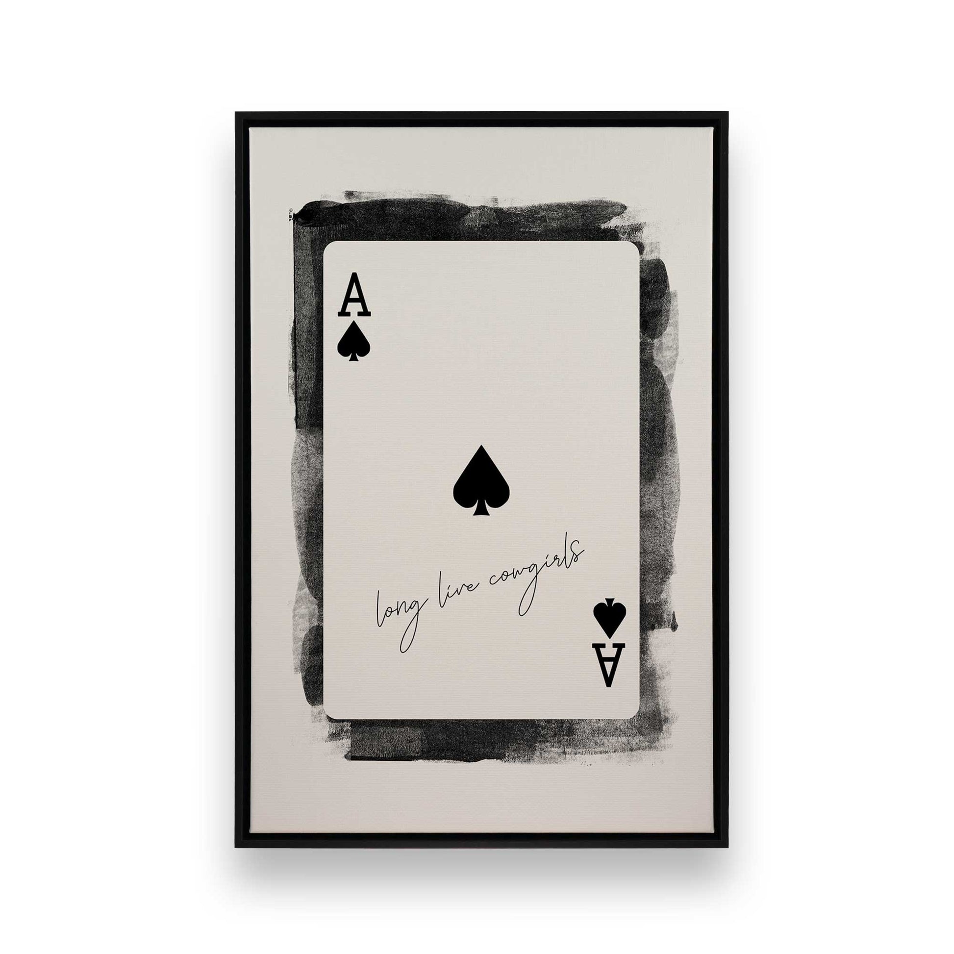 [Color:Satin Black], Picture of art in a Satin Black frame