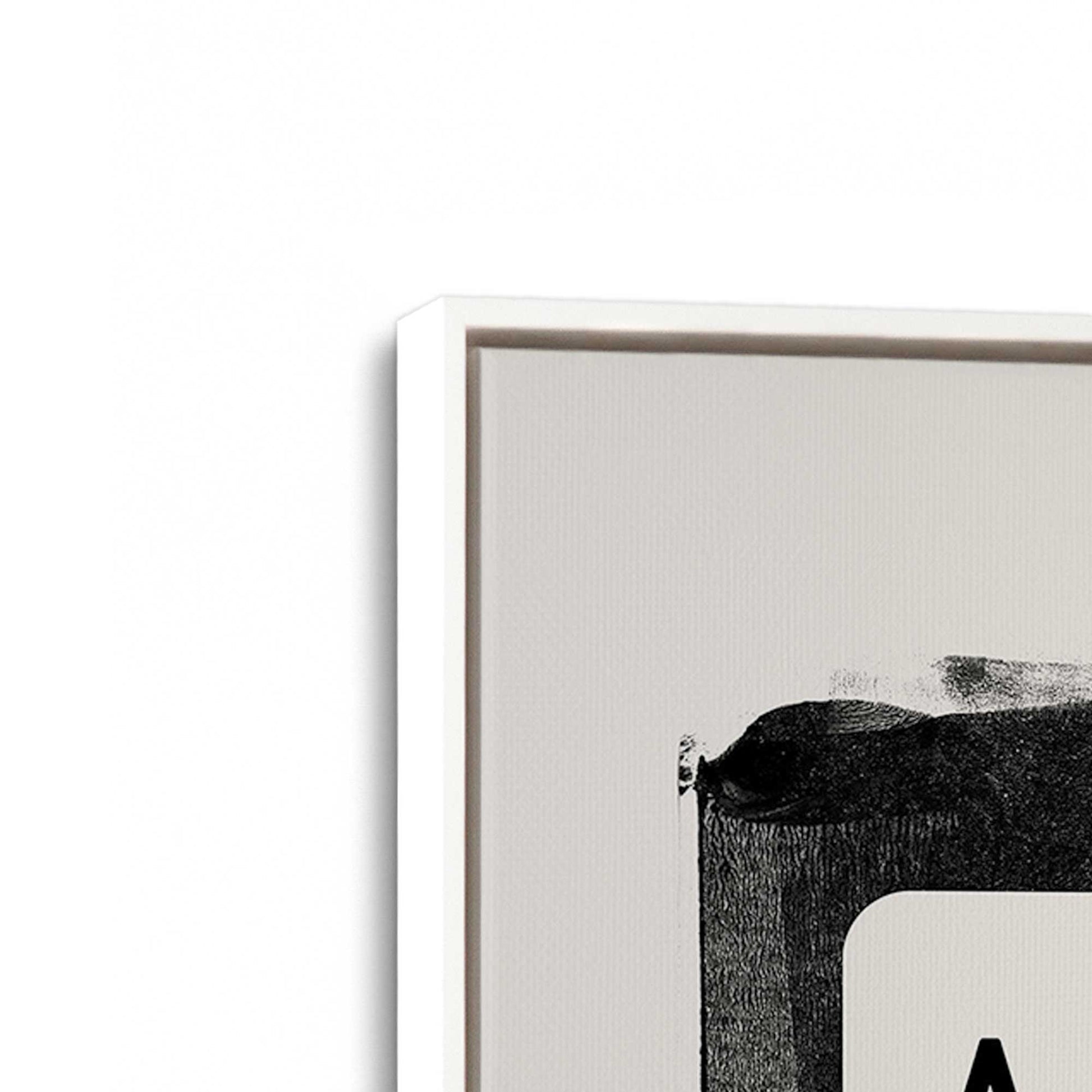 [Color:Opaque White], Picture of art in a White frame at an angle