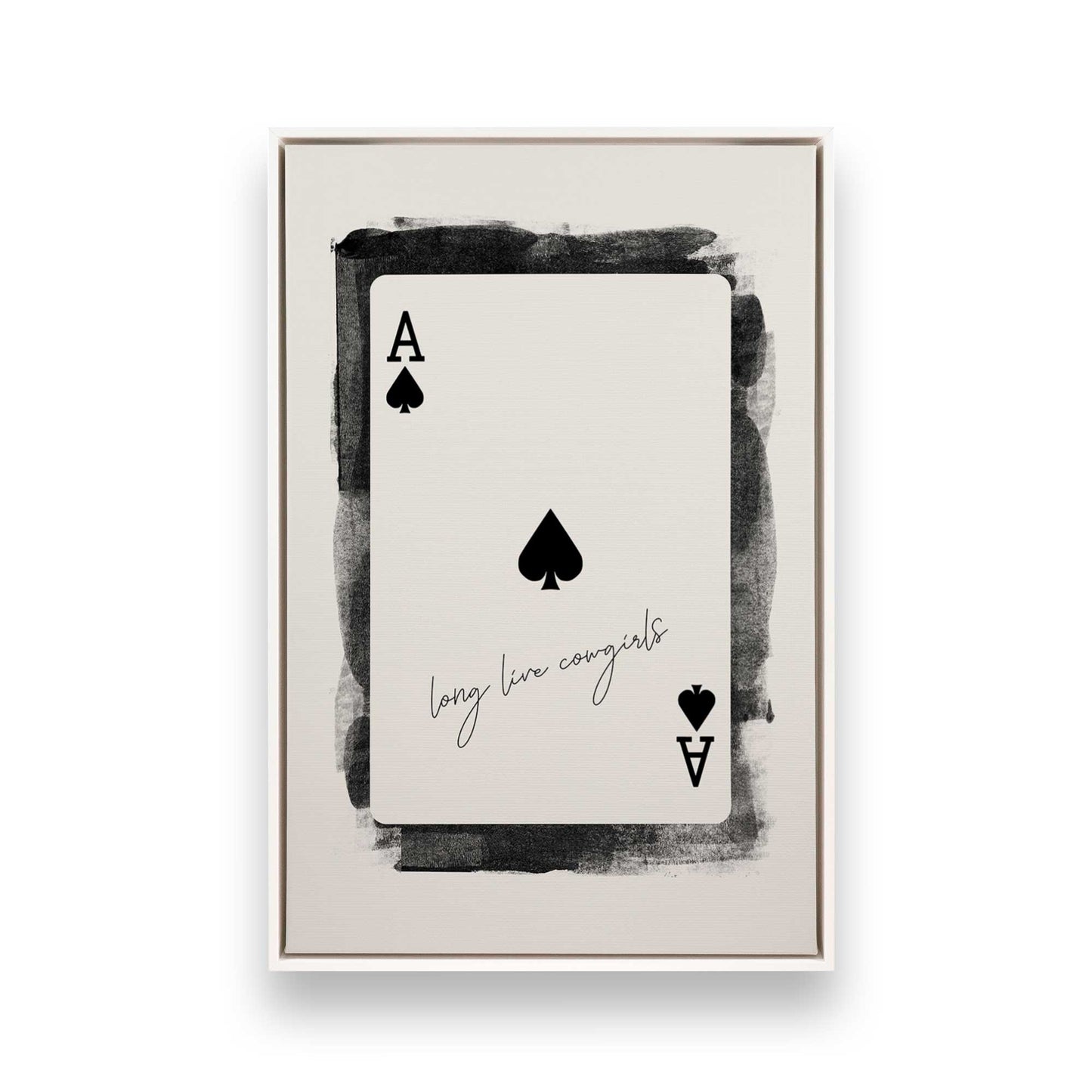 [Color:Opaque White], Picture of art in a White frame