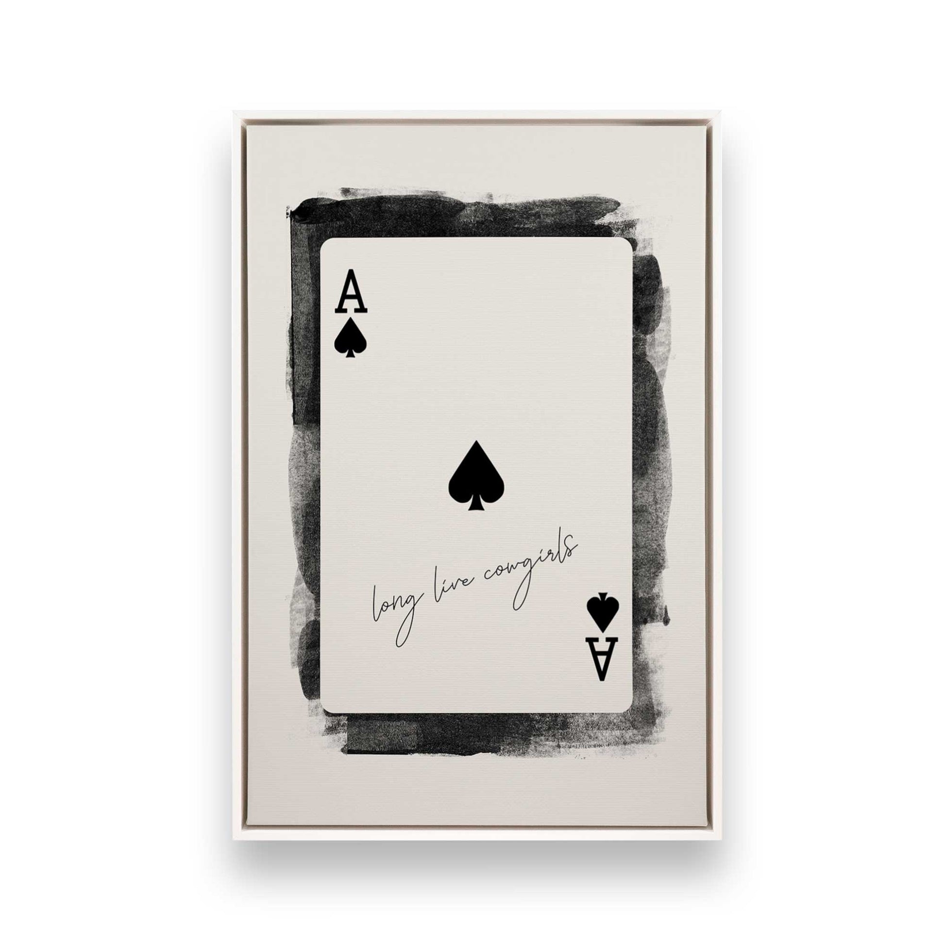 [Color:Opaque White], Picture of art in a White frame