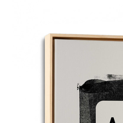 [Color:American Maple], Picture of art in a American Maple frame at an angle