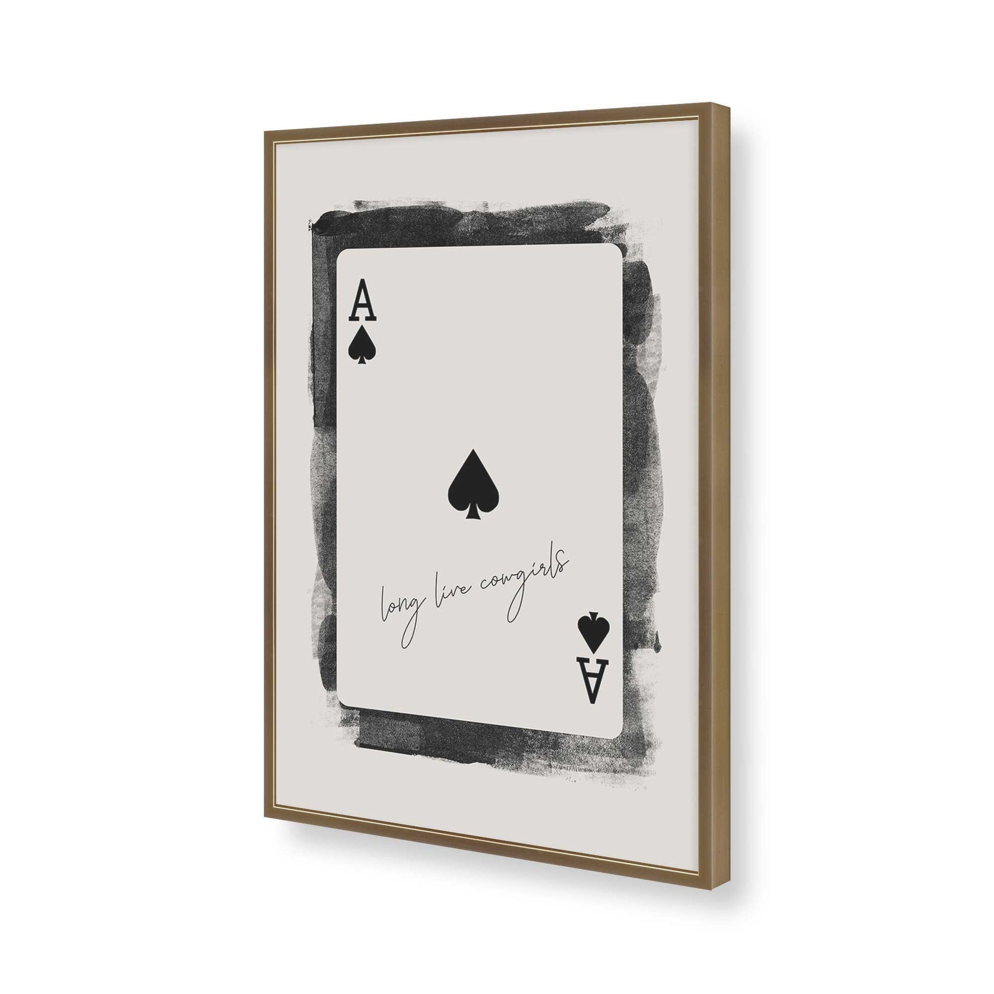 [Color:Brushed Gold], Picture of art in a Brushed Gold frame of the corner