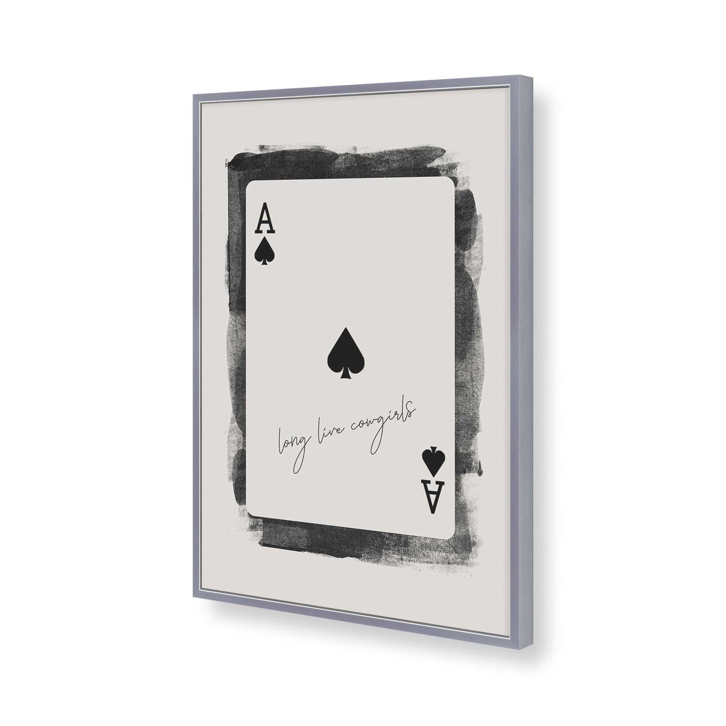 [Color:Polished Chrome], Picture of art in a Polished Chrome frame of the corner
