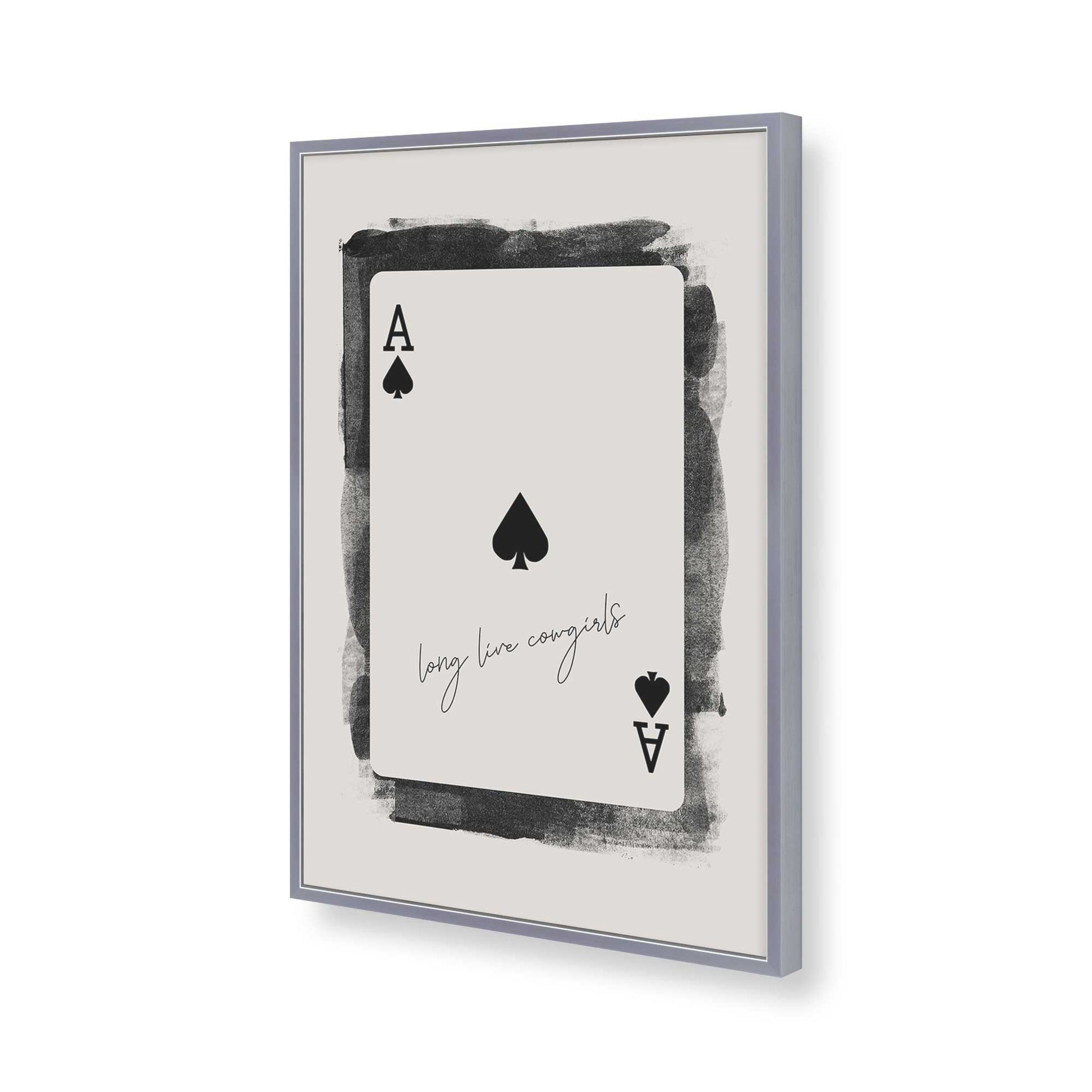 [Color:Polished Chrome], Picture of art in a Polished Chrome frame of the corner