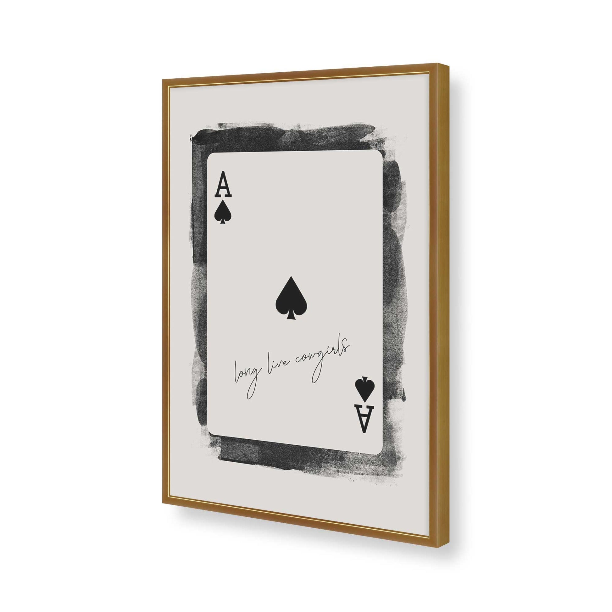 [Color:Polished Gold], Picture of art in a Polished Gold frame of the corner