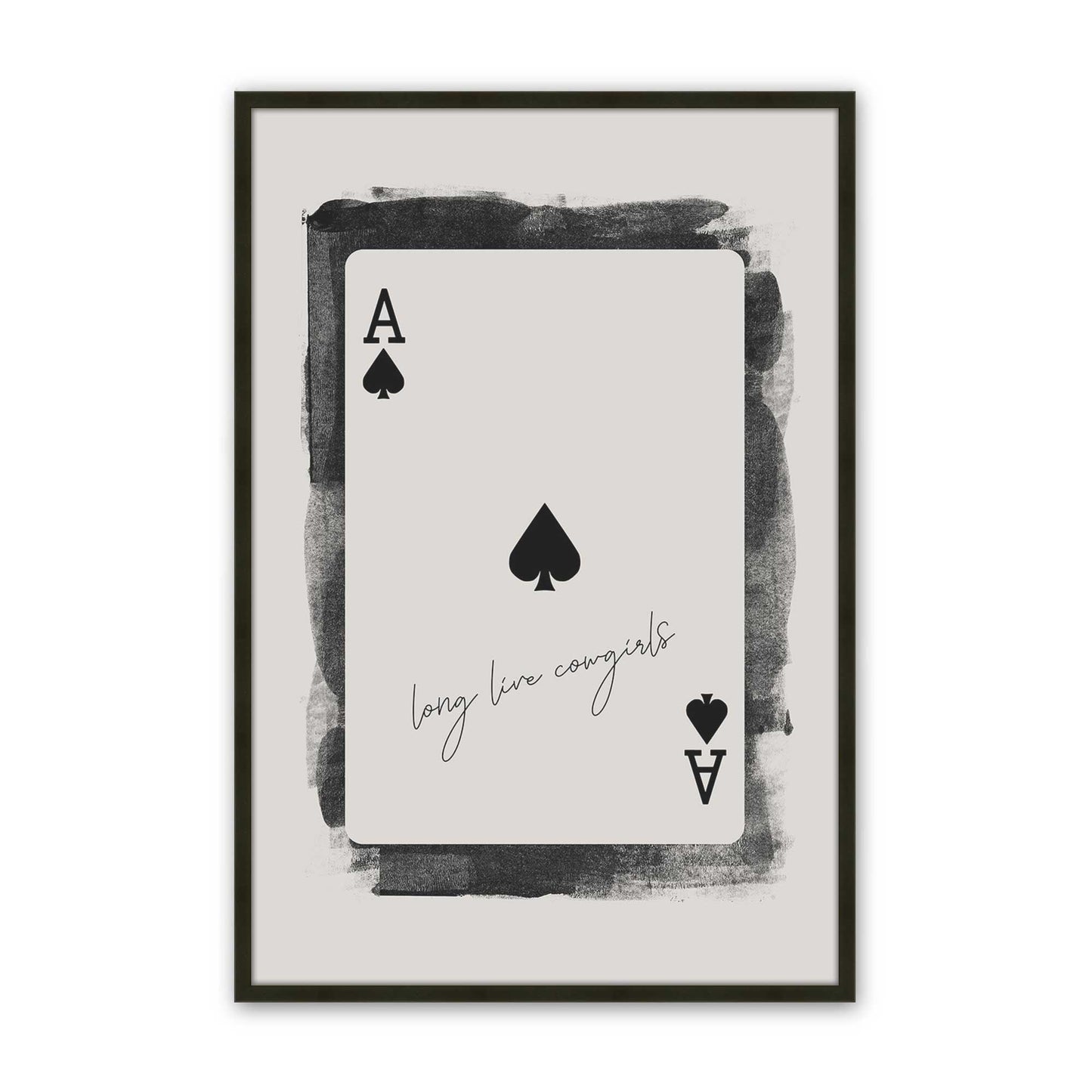 [Color:Satin Black], Picture of art in a Satin Black frame