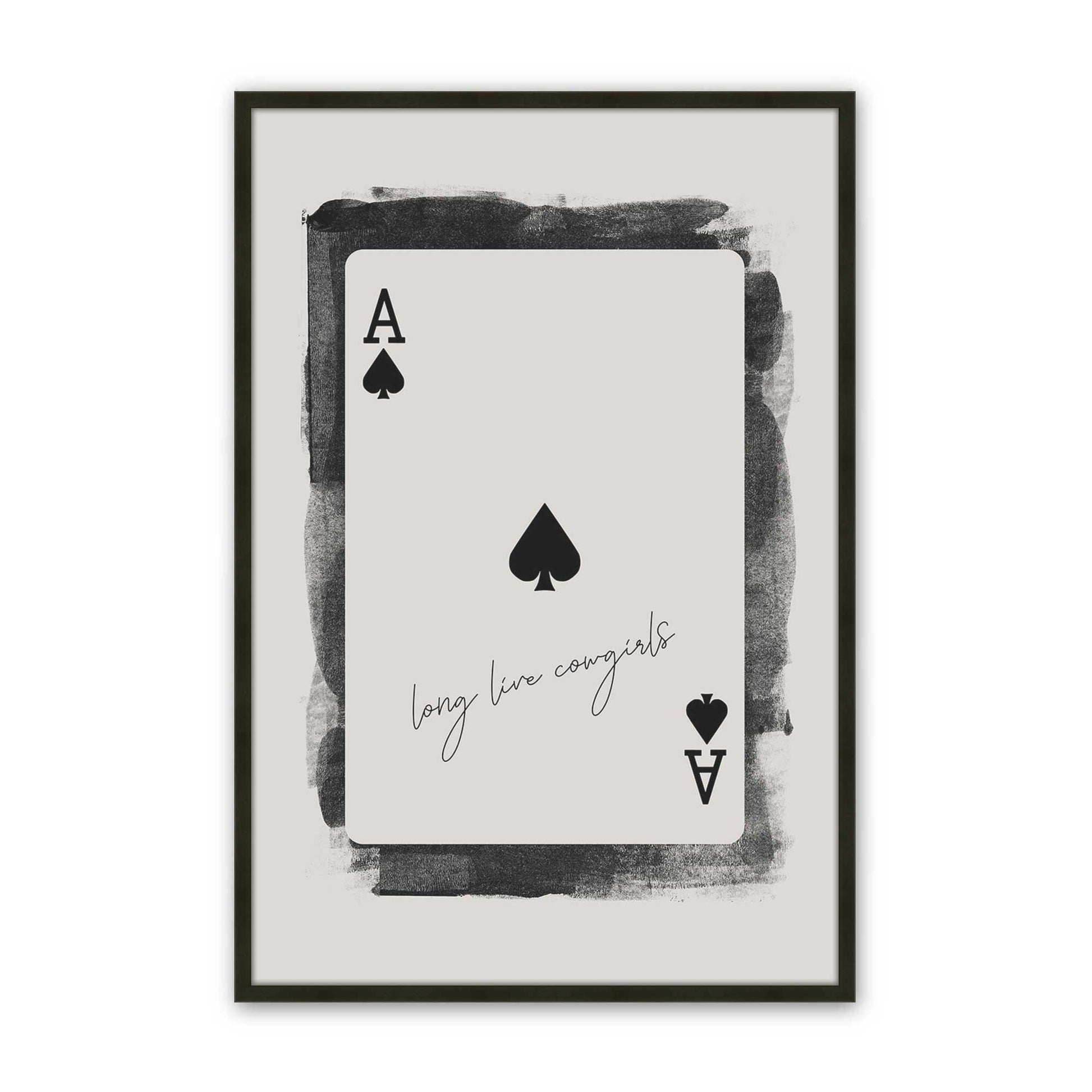 [Color:Satin Black], Picture of art in a Satin Black frame