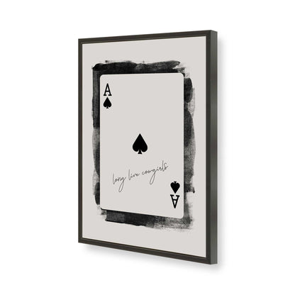 [Color:Satin Black], Picture of art in a Satin Black frame of the corner