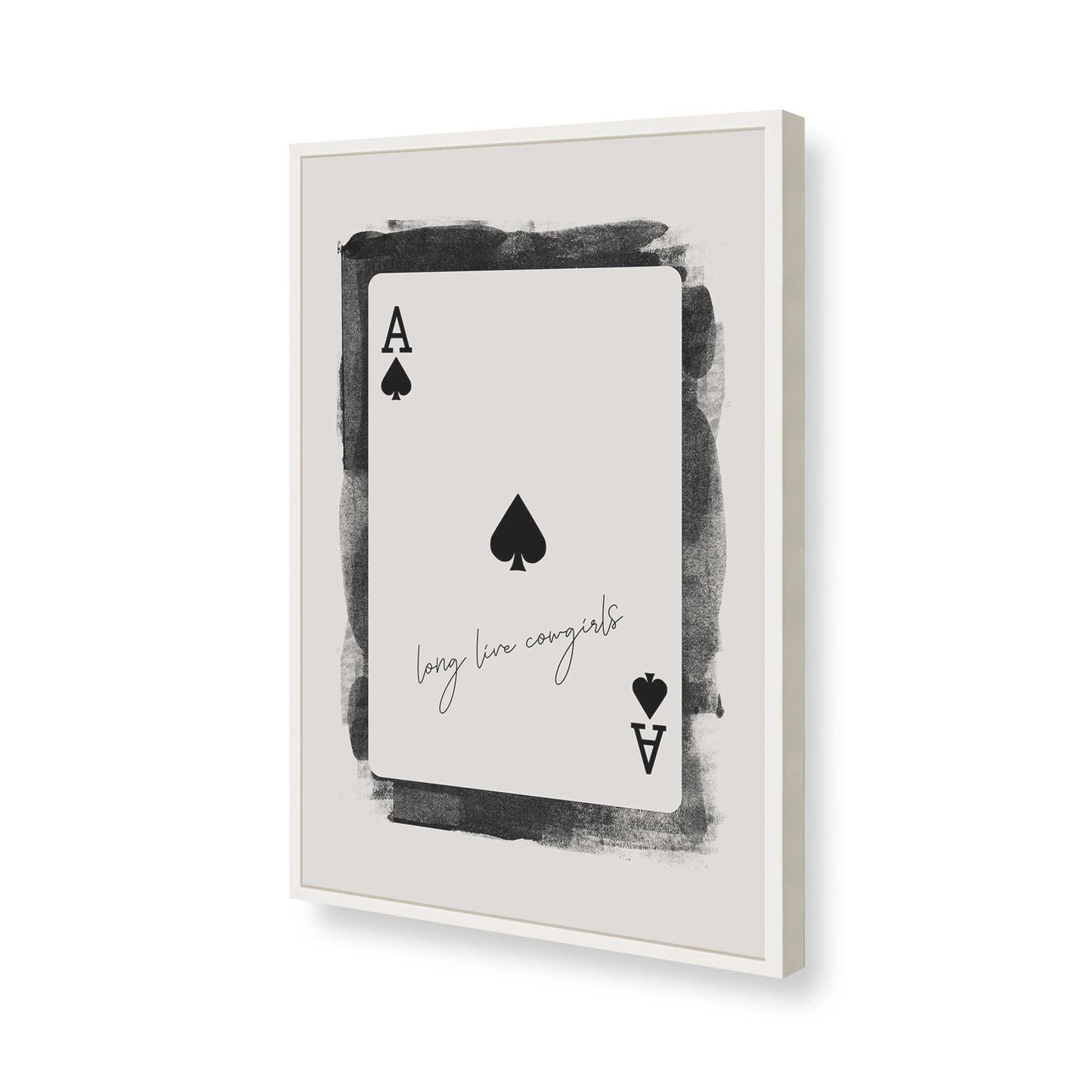[Color:Opaque White], Picture of art in a Opaque White frame of the corner