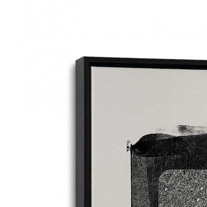 [Color:Satin Black], Picture of art in a Satin Black frame at an angle