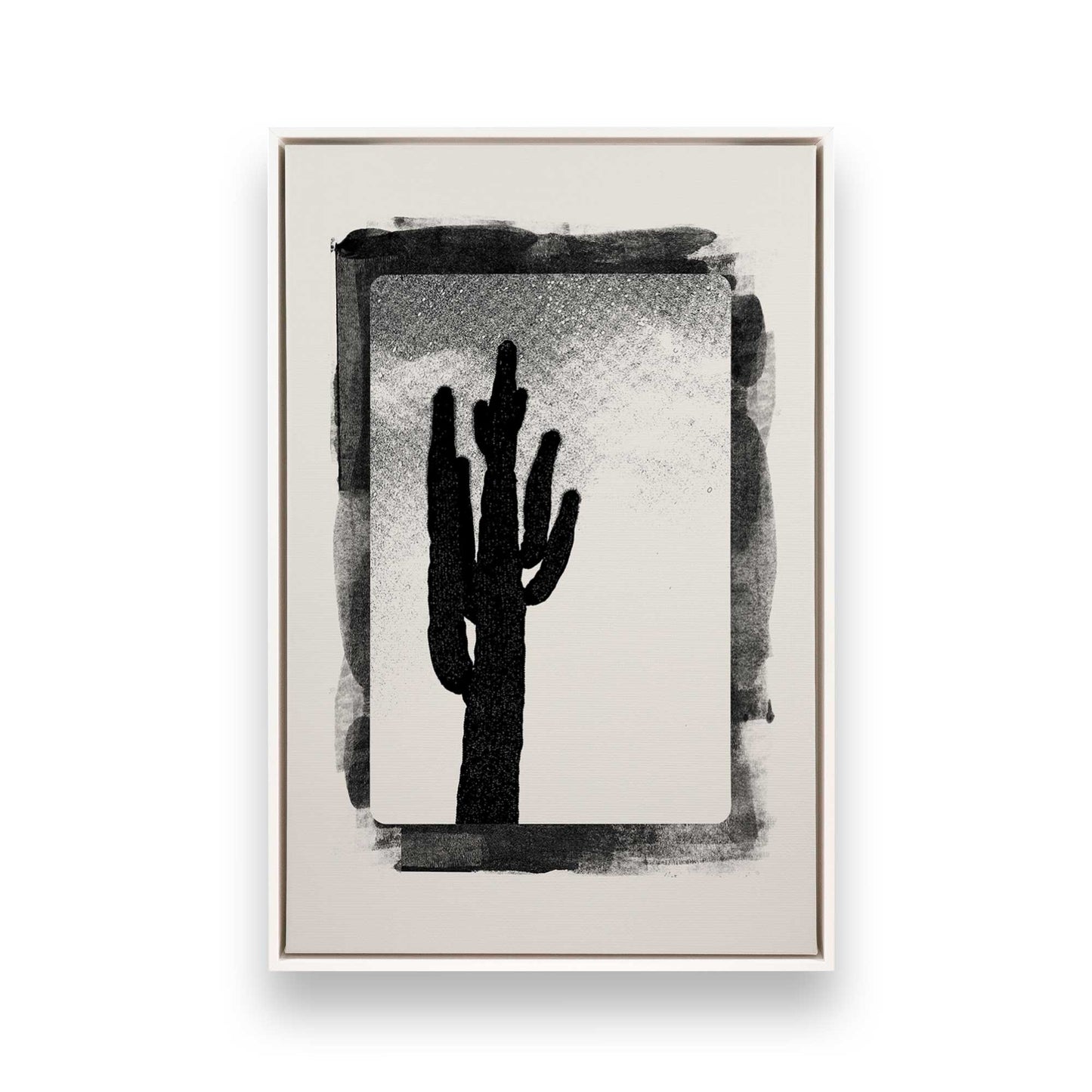 [Color:Opaque White], Picture of art in a White frame