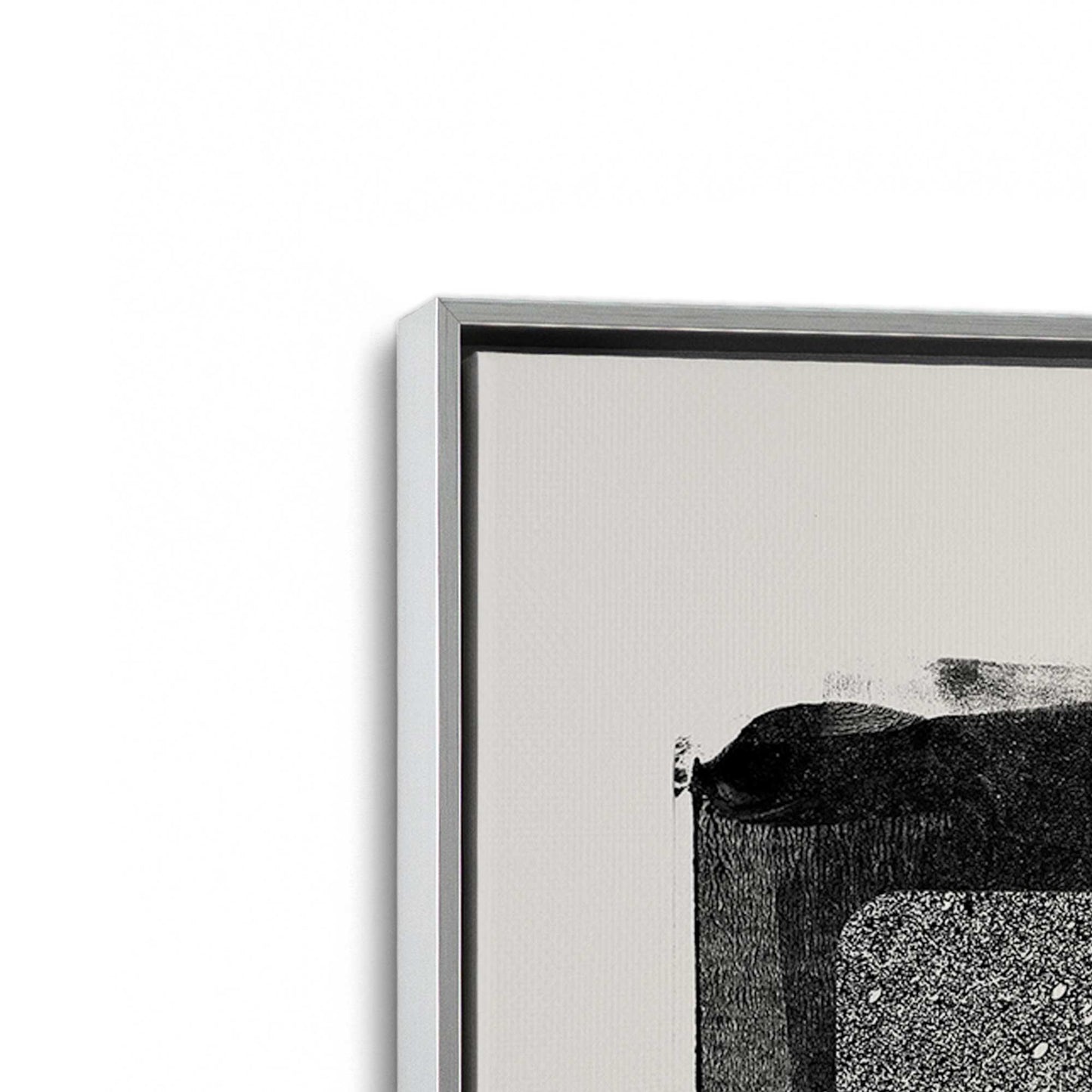 [Color:Polished Chrome], Picture of art in a Polished Chrome frame at an angle