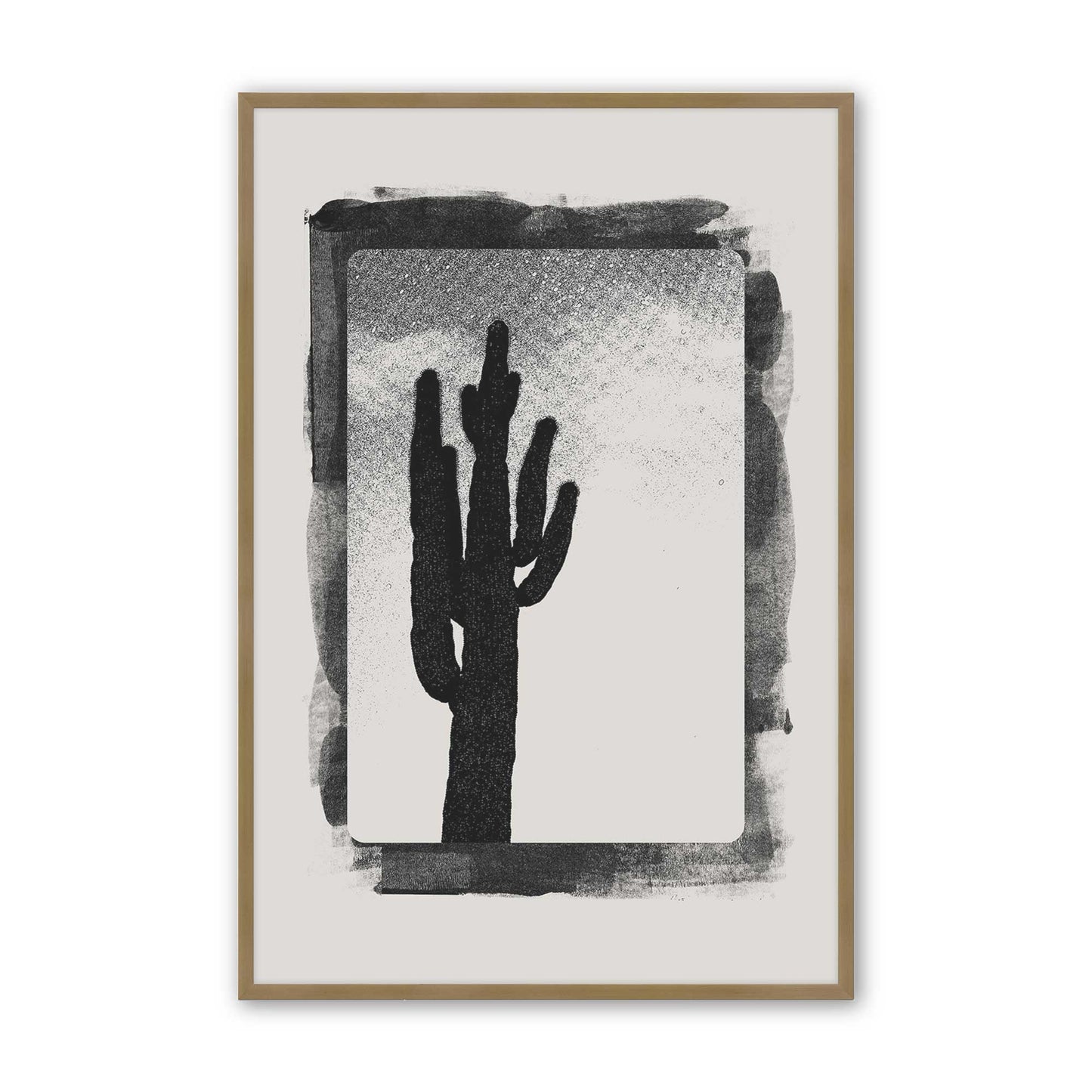 [Color:Brushed Gold], Picture of art in a Brushed Gold frame