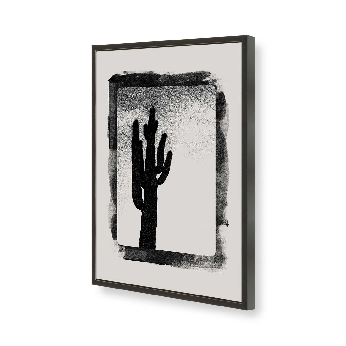[Color:Satin Black], Picture of art in a Satin Black frame of the corner