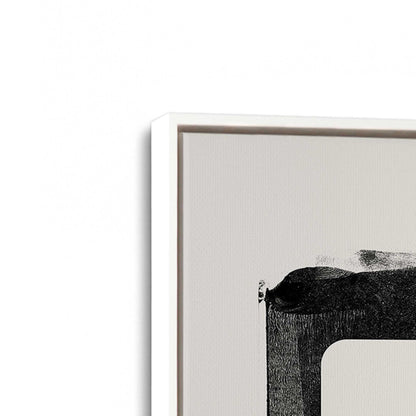 [Color:Opaque White], Picture of art in a White frame at an angle