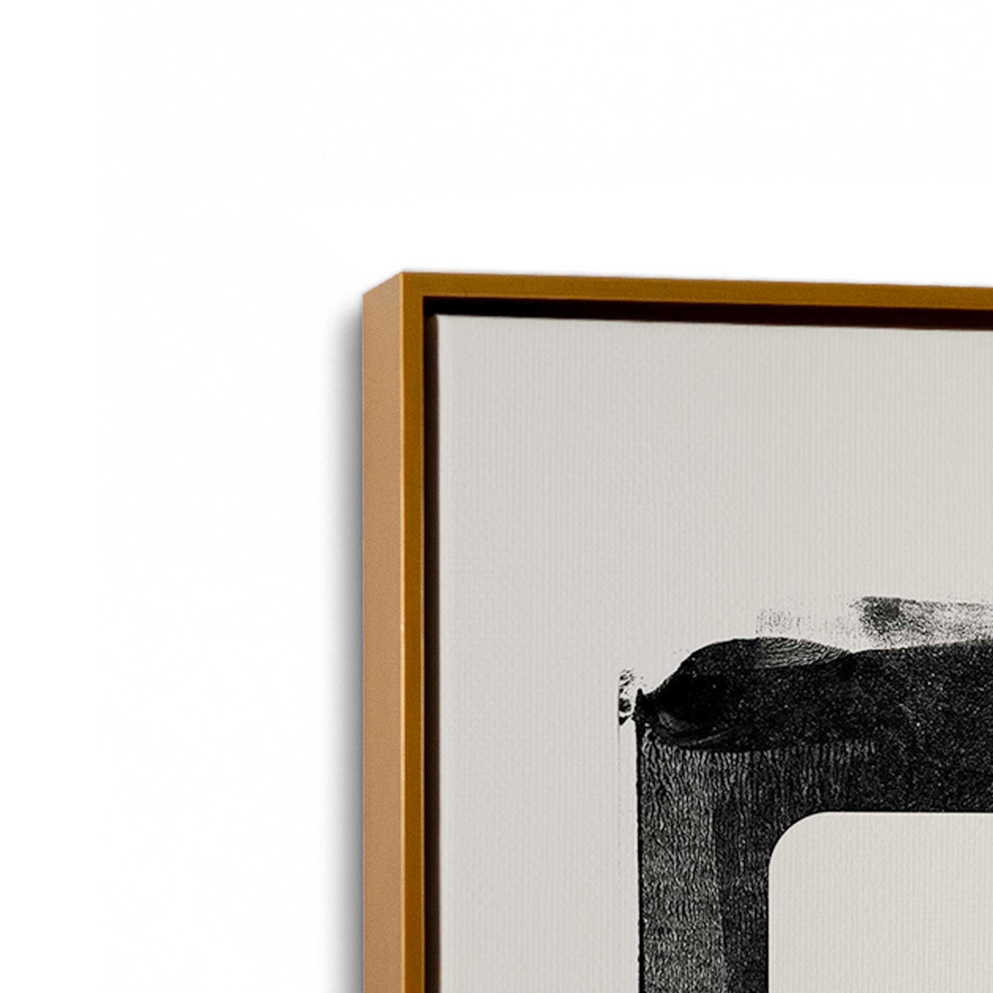 [Color:Polished Gold], Picture of art in a Polished Gold frame at an angle