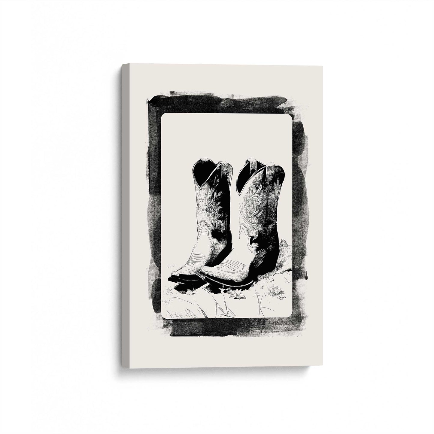 [Color:Stretched Canvas], Picture of art at an angle