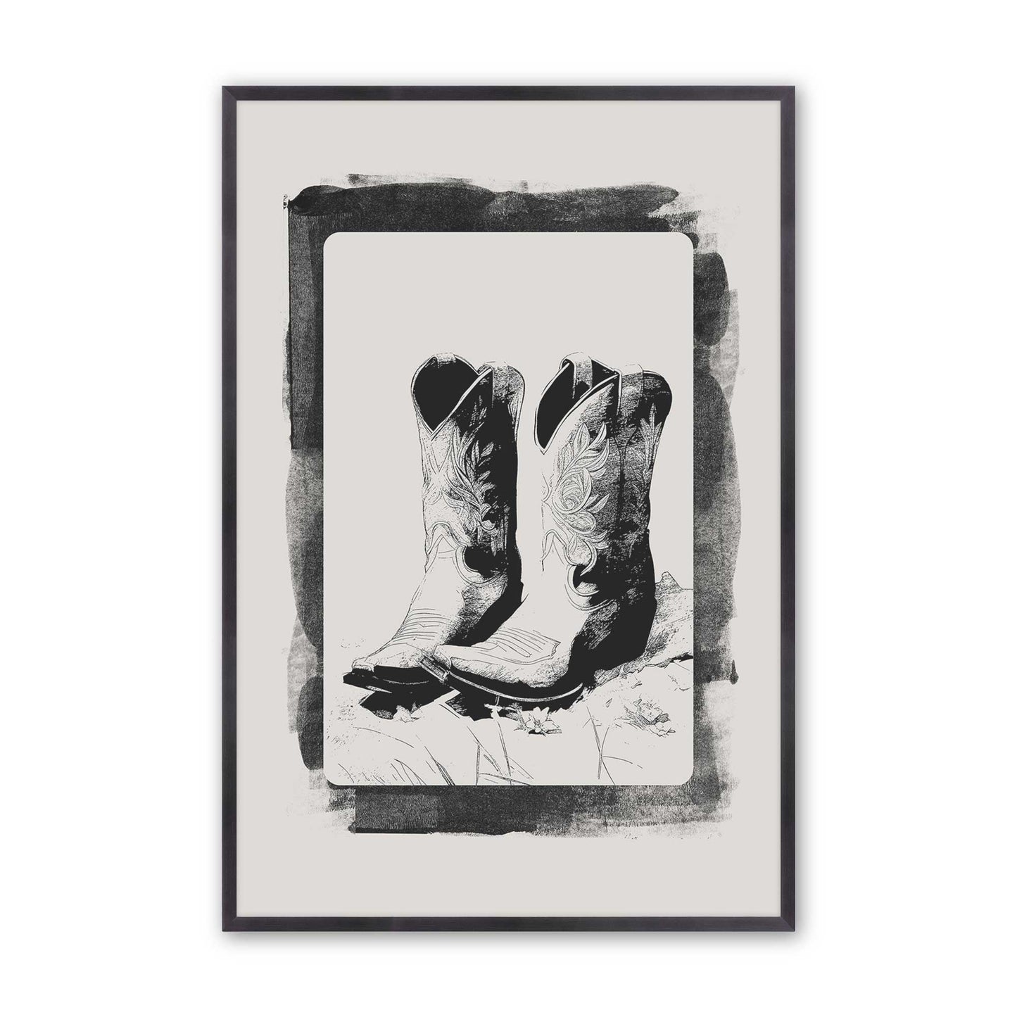 [Color:Weathered Zinc], Picture of art in a Weathered Zinc frame