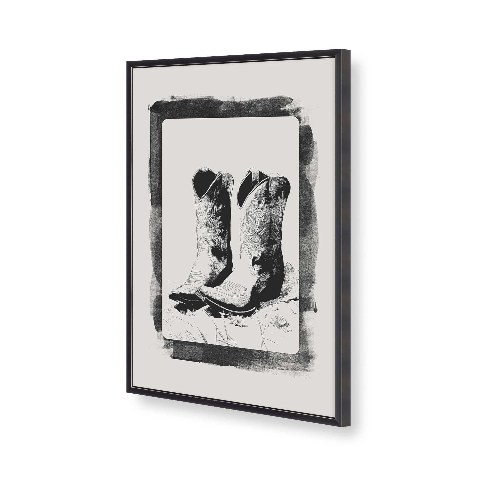 [Color:Weathered Zinc], Picture of art in a Weathered Zinc frame of the corner