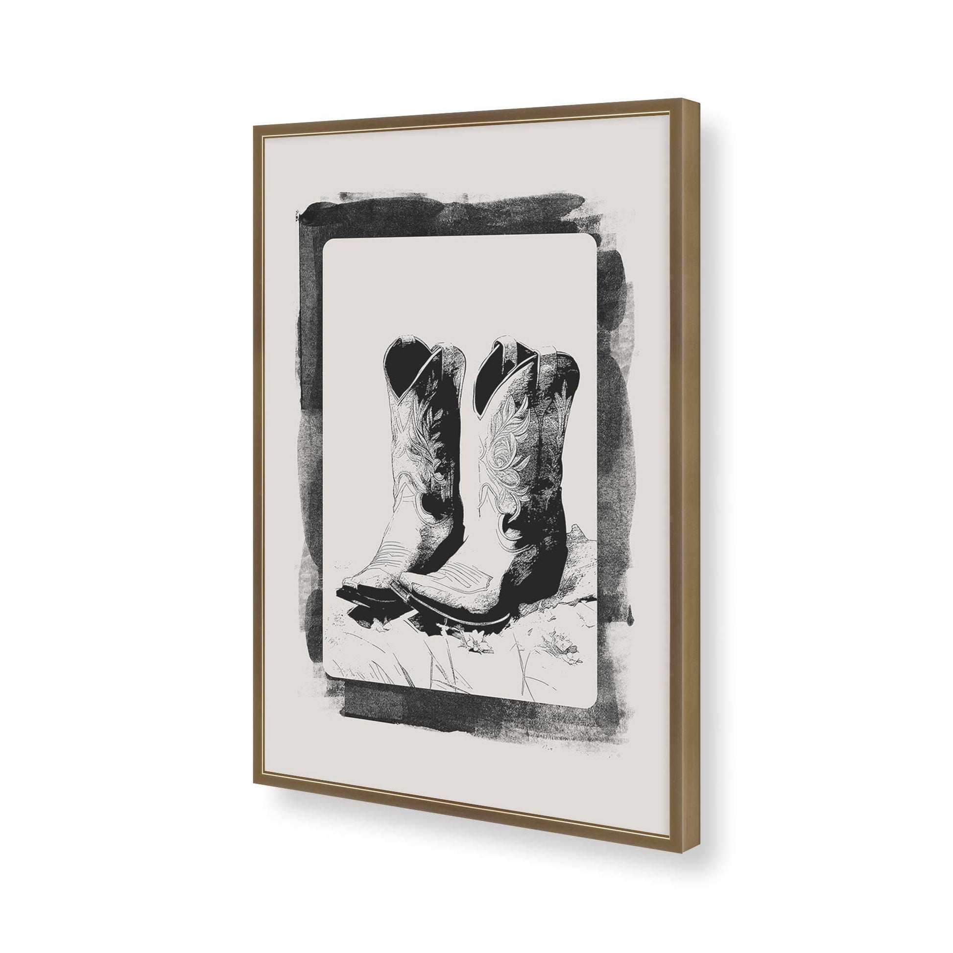 [Color:Brushed Gold], Picture of art in a Brushed Gold frame of the corner