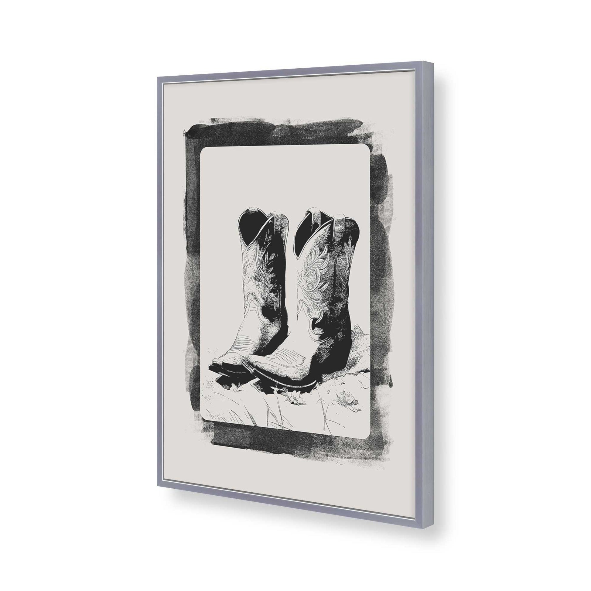 [Color:Polished Chrome], Picture of art in a Polished Chrome frame of the corner