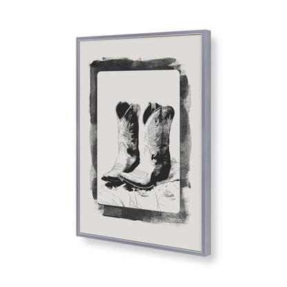 [Color:Polished Chrome], Picture of art in a Polished Chrome frame of the corner