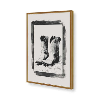 [Color:Polished Gold], Picture of art in a Polished Gold frame of the corner