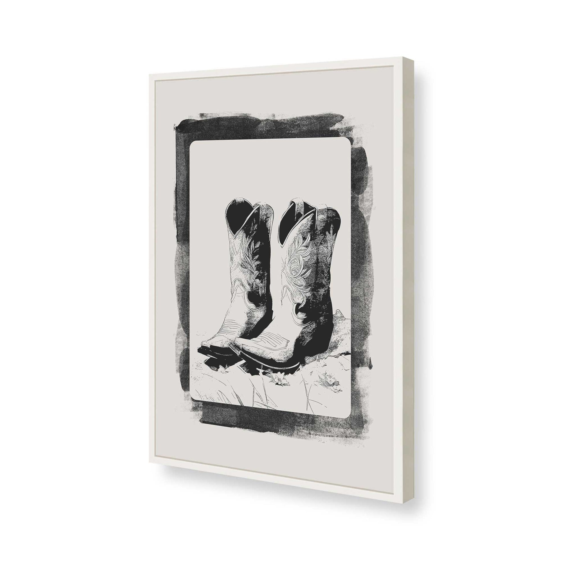 [Color:Opaque White], Picture of art in a Opaque White frame of the corner