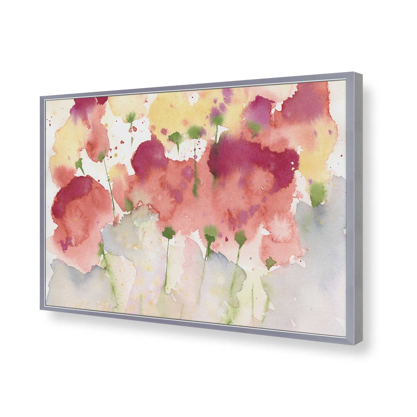 [Color:Polished Chrome], Picture of art in a Polished Chrome frame of the corner