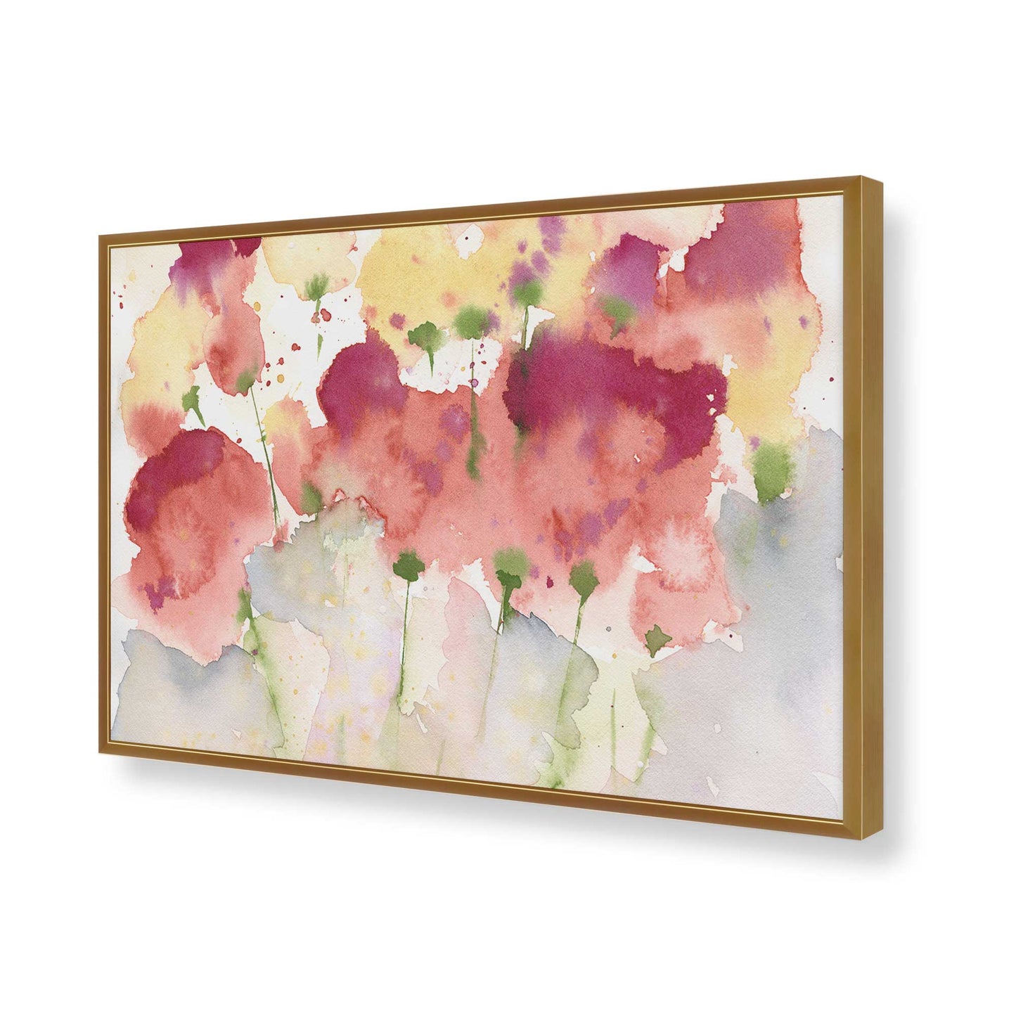 [Color:Polished Gold], Picture of art in a Polished Gold frame of the corner