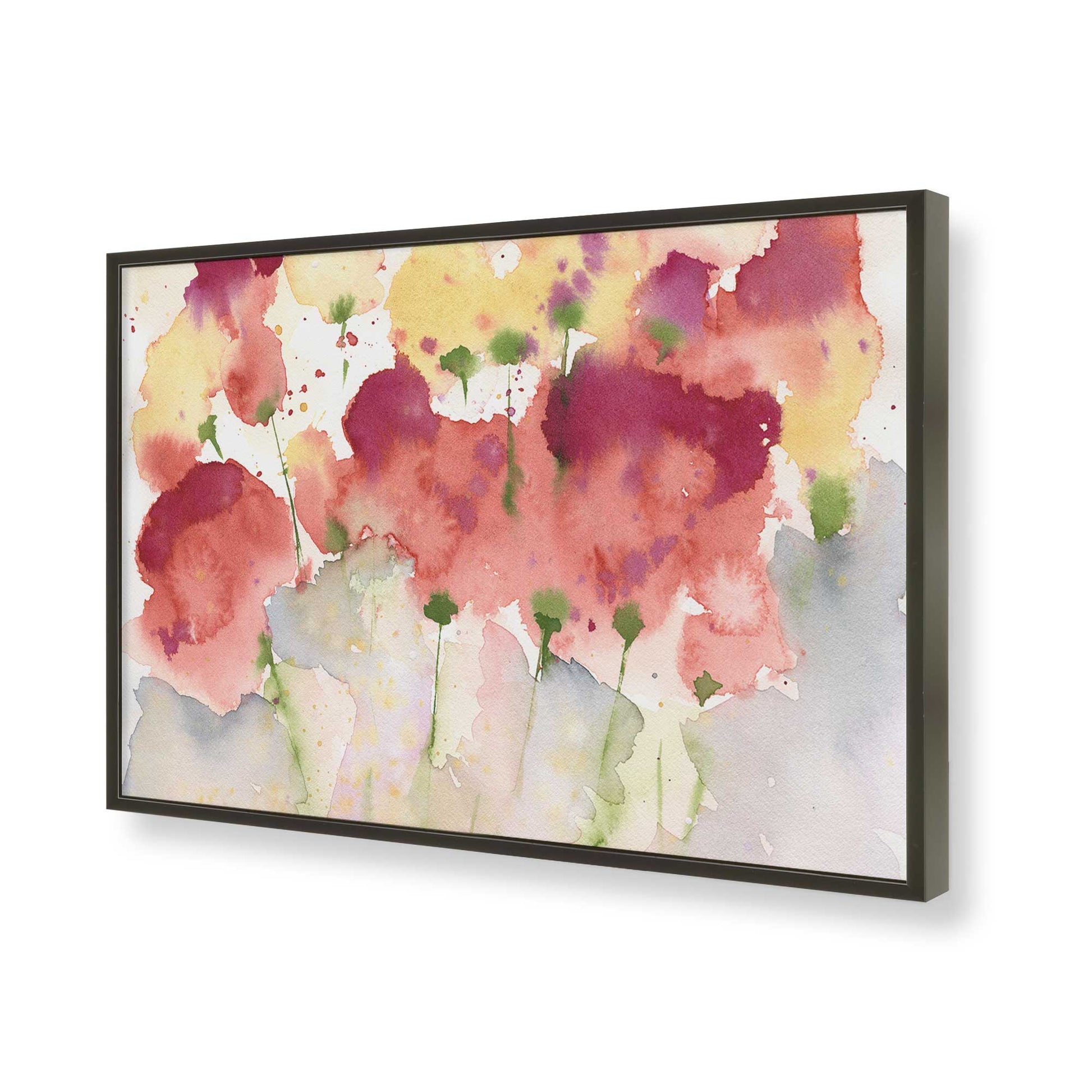 [Color:Satin Black], Picture of art in a Satin Black frame of the corner