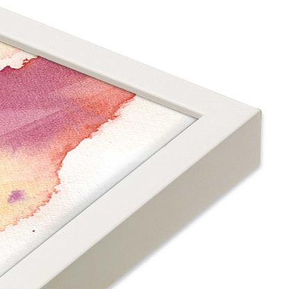 [Color:Opaque White], Picture of art in a Opaque White frame at an angle