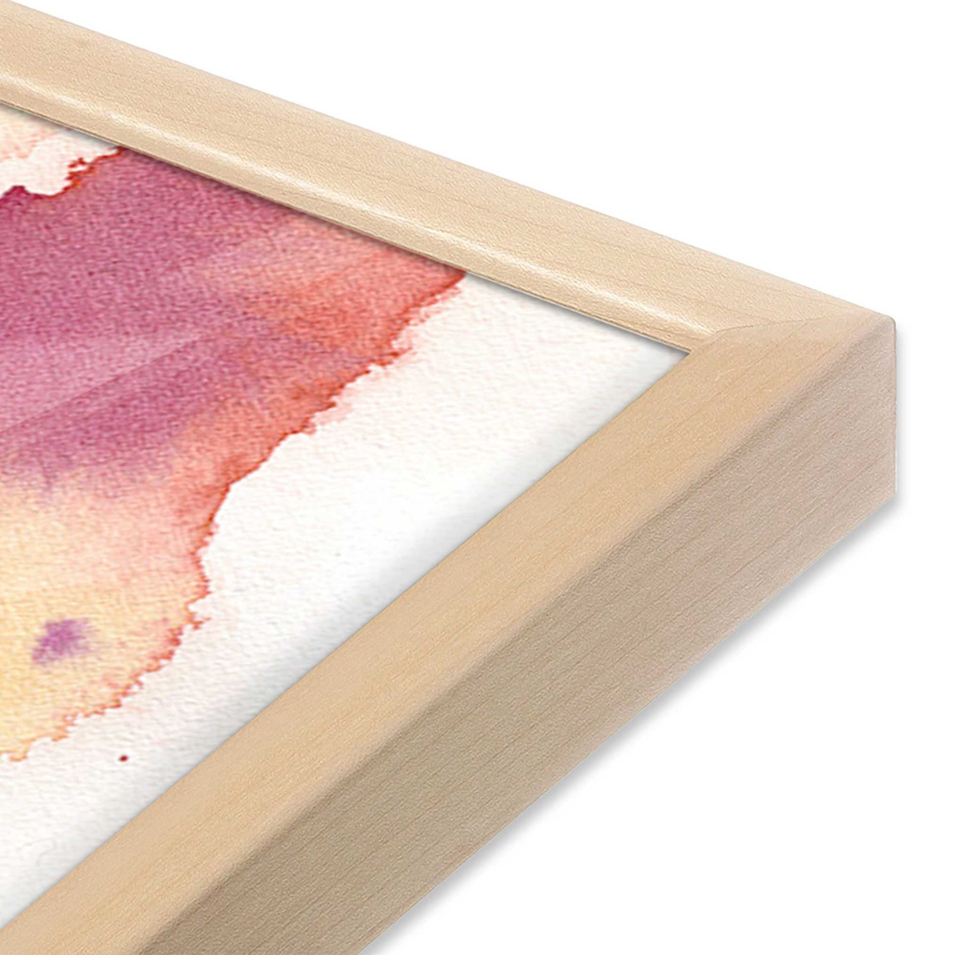 [Color:Raw Maple], Picture of art in a Raw Maple frame at an angle