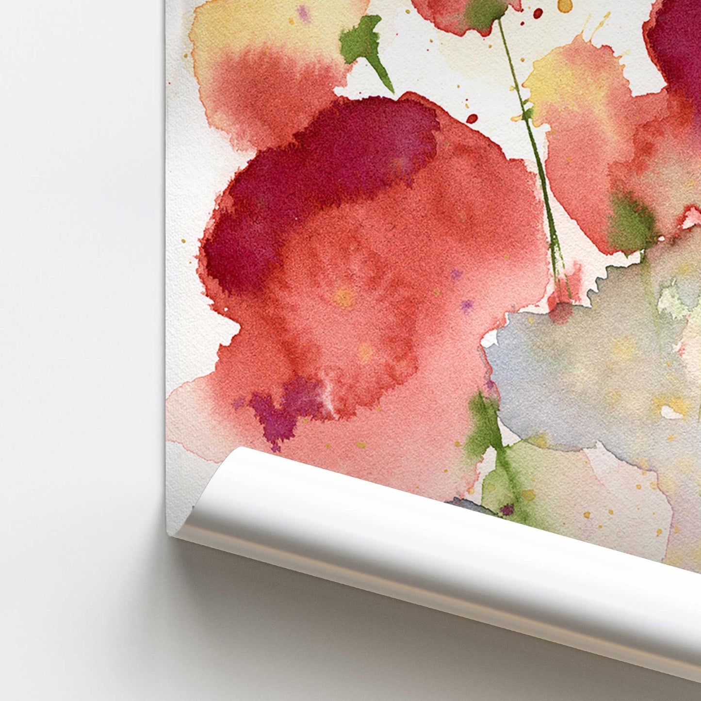 [color:Rolled Print], Picture of close up of art